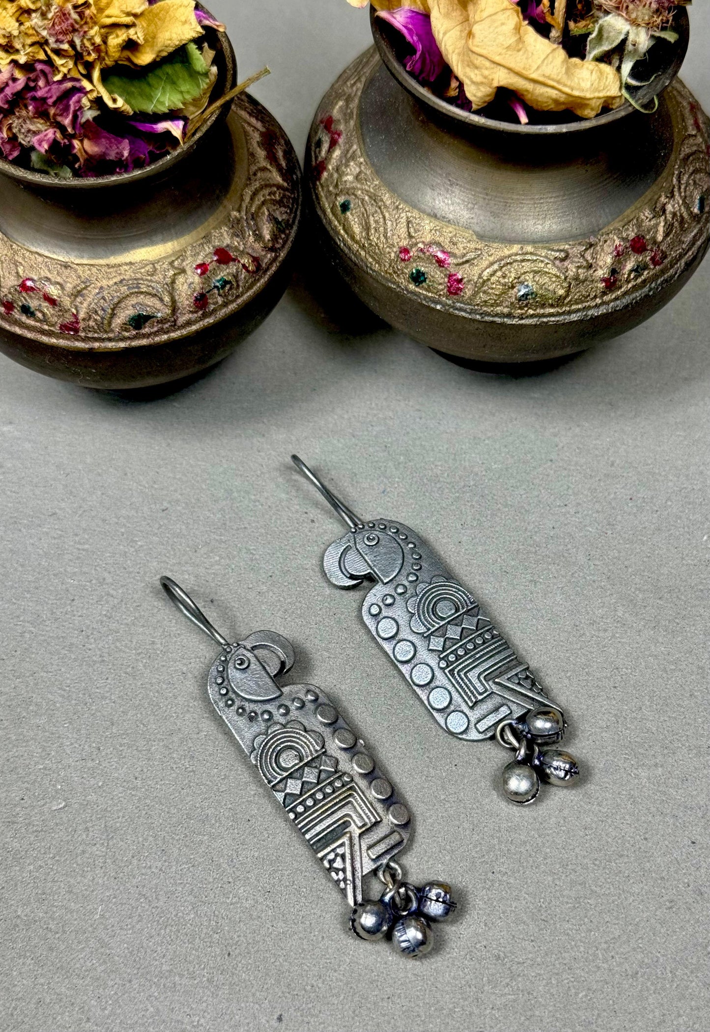 oxidised Parrot Earcuf