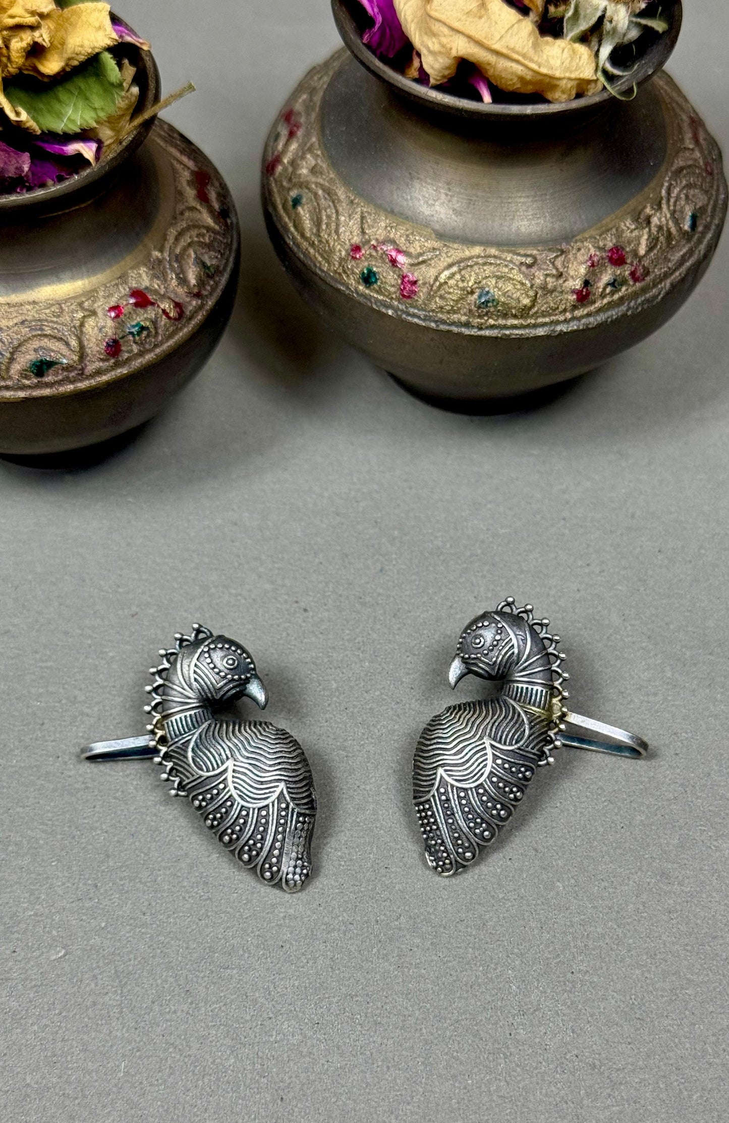 oxidised Saiyaara Earcufs