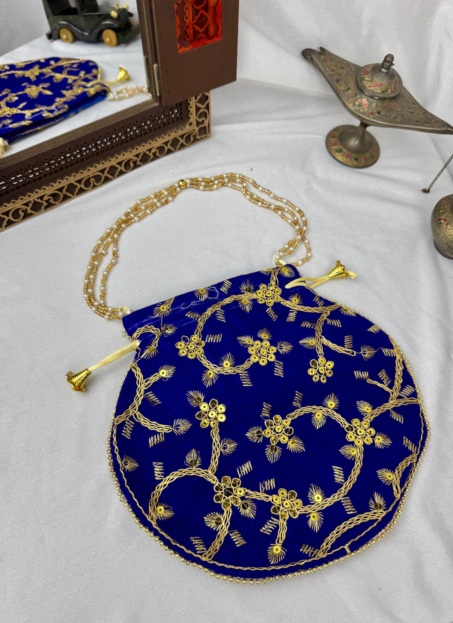 Velvet imported potli bag