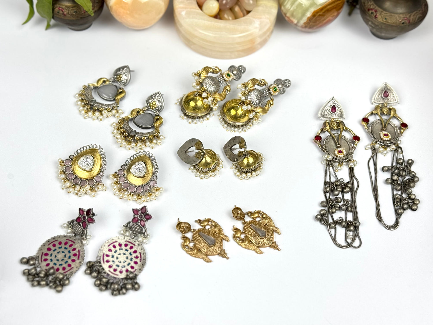 Oxidised Vintage Earrings ✨