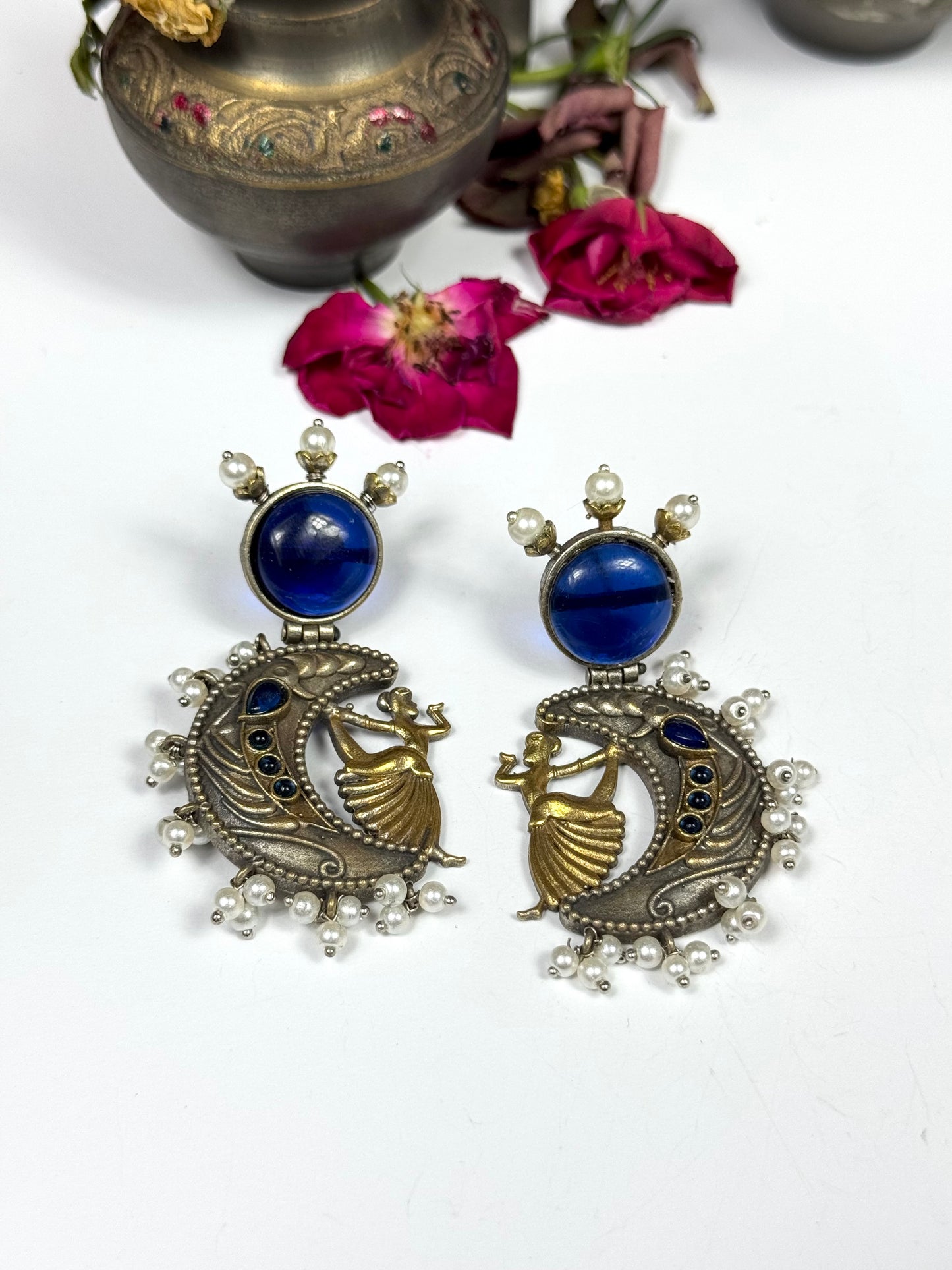 Premium Oxidised Eliana Earrings