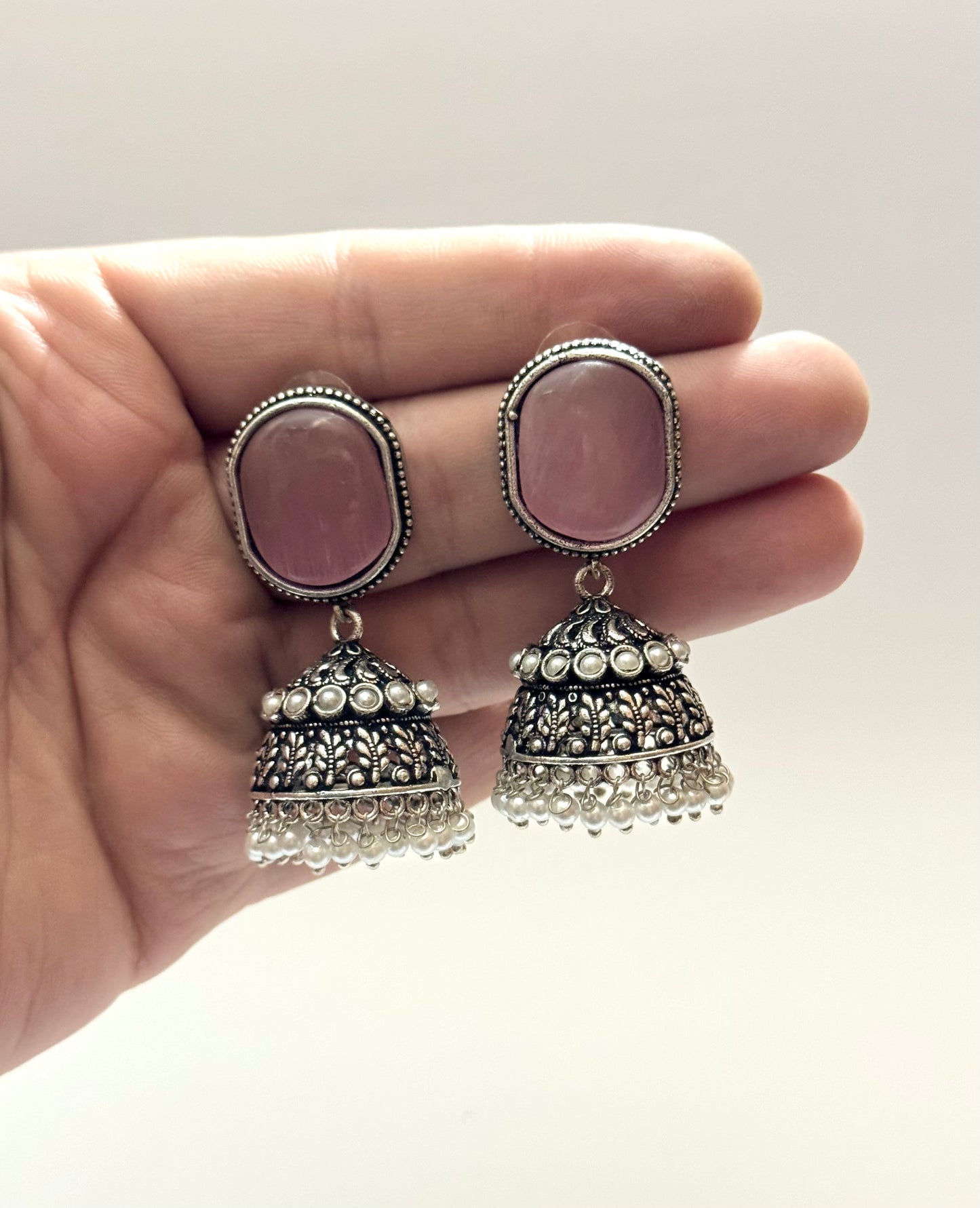 Premium Brass made Oxidised jhumka
