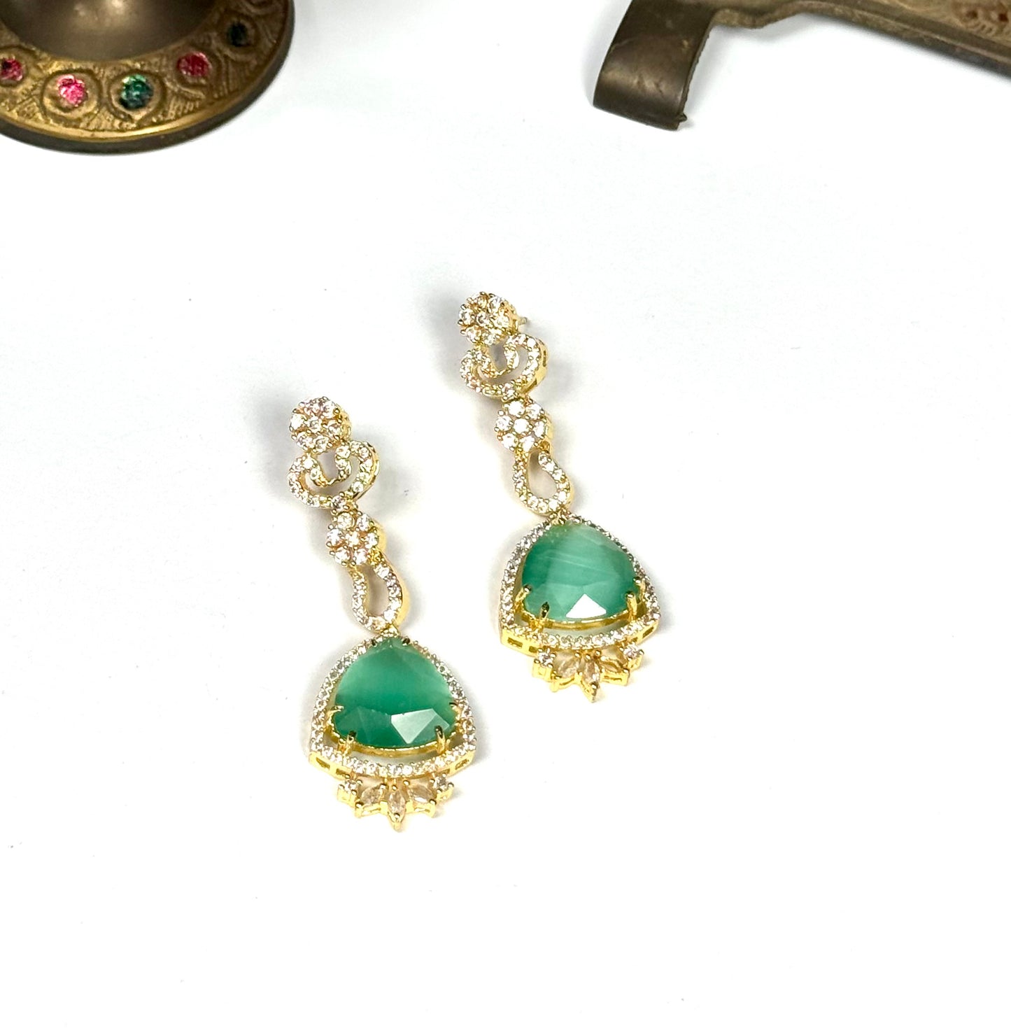 American Diamond 1 karat Earrings