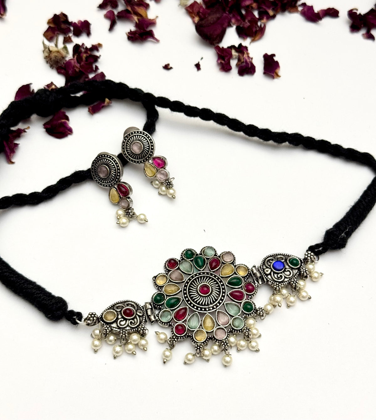 Premium oxidised Choker set