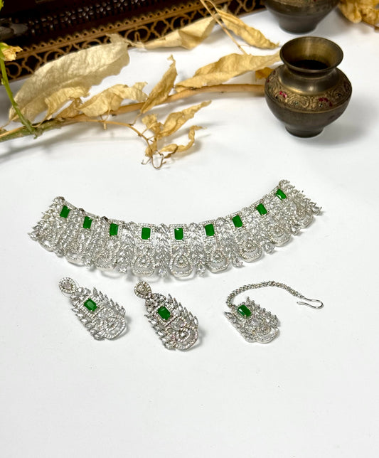 American Diamond 1 karat Choker set