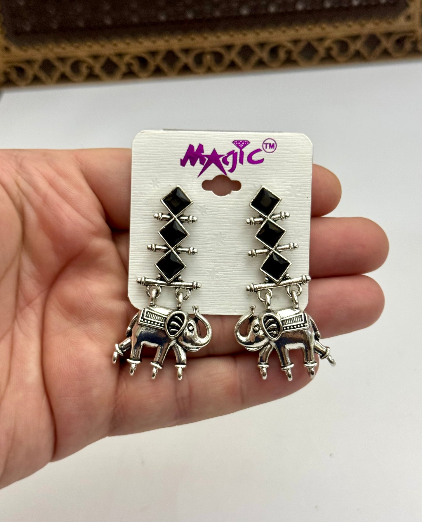 Chinese in budget Oxidised Earrings