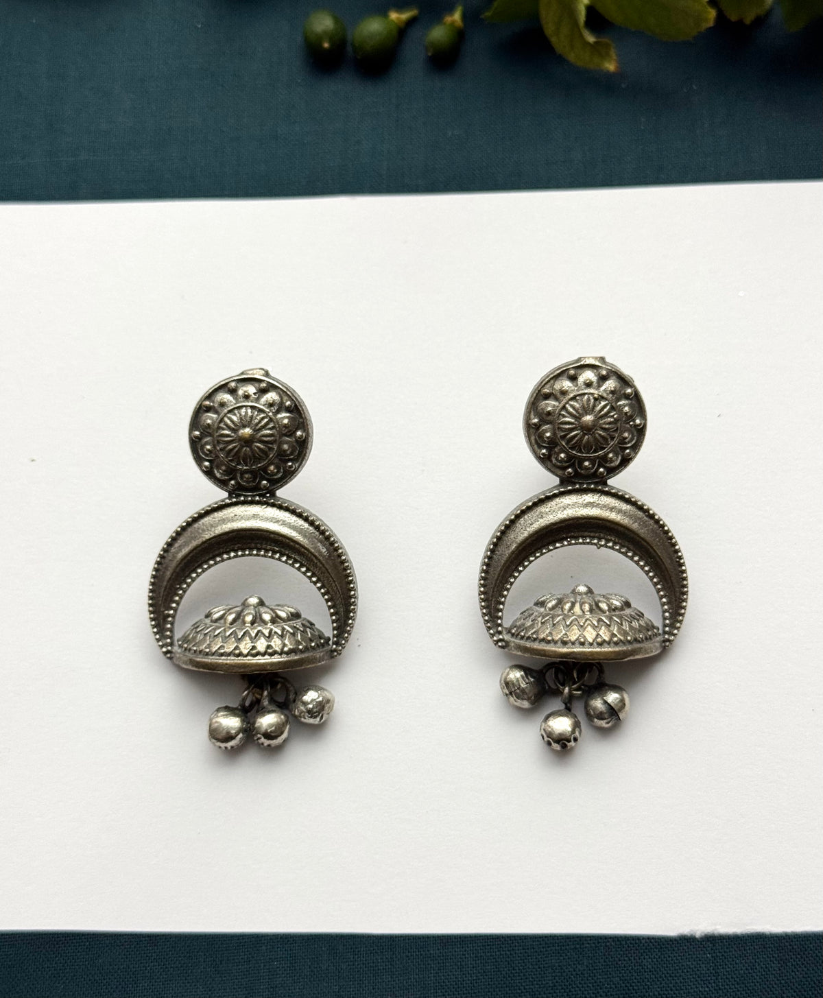 Premium Oxidised Brass made Earrings