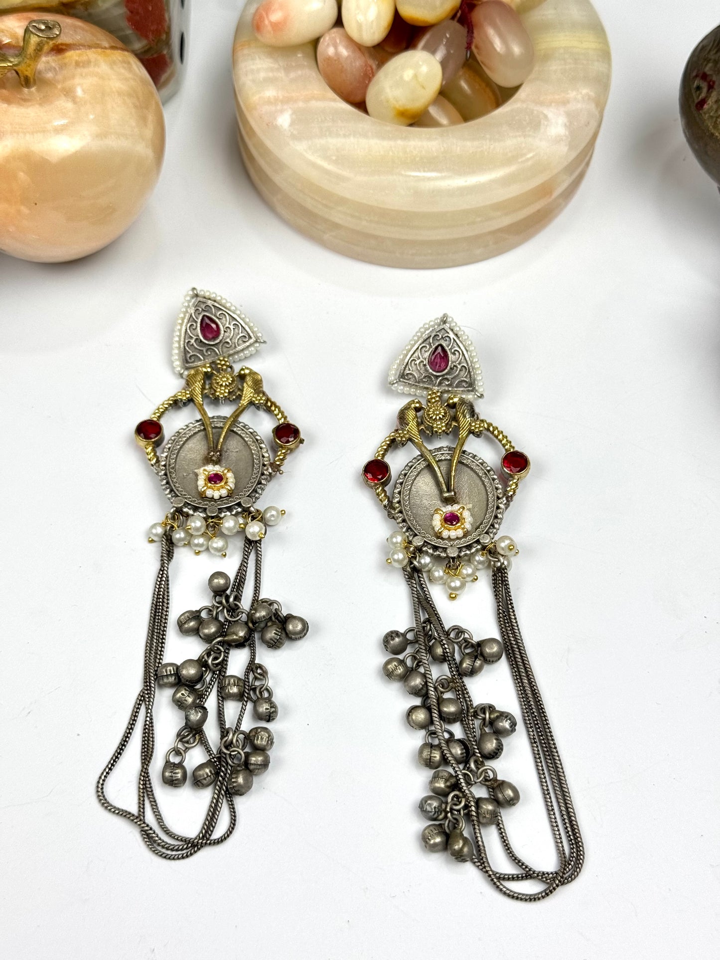 Premium brass made oxidised Designer Earrings