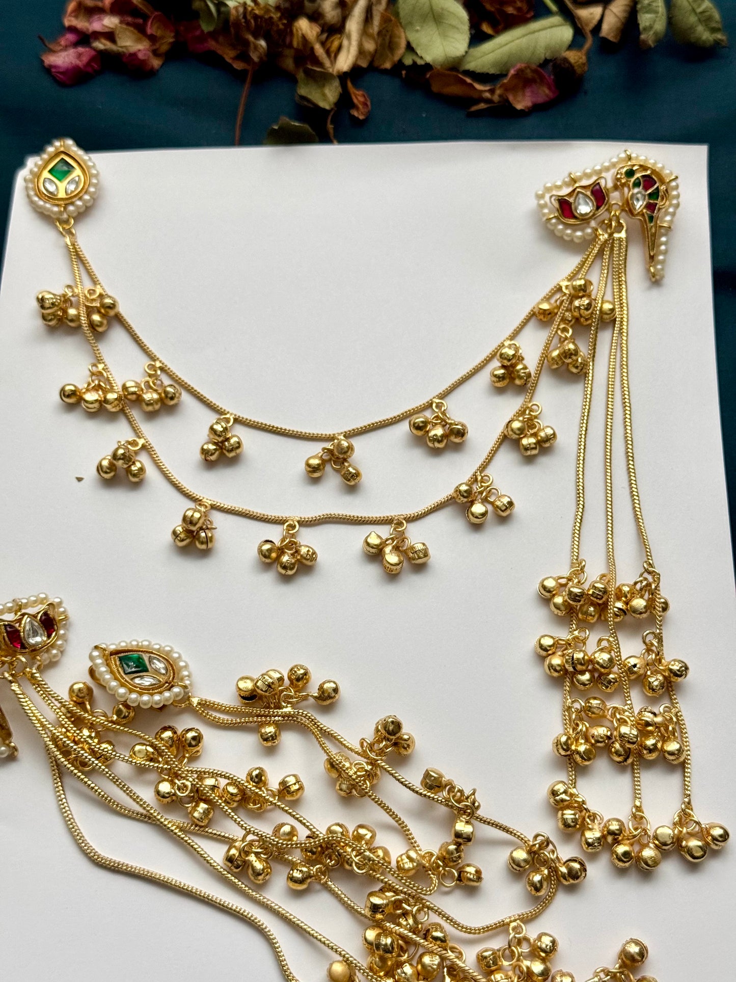 Premium Kashmiri Brass Made Earrings With Sahara