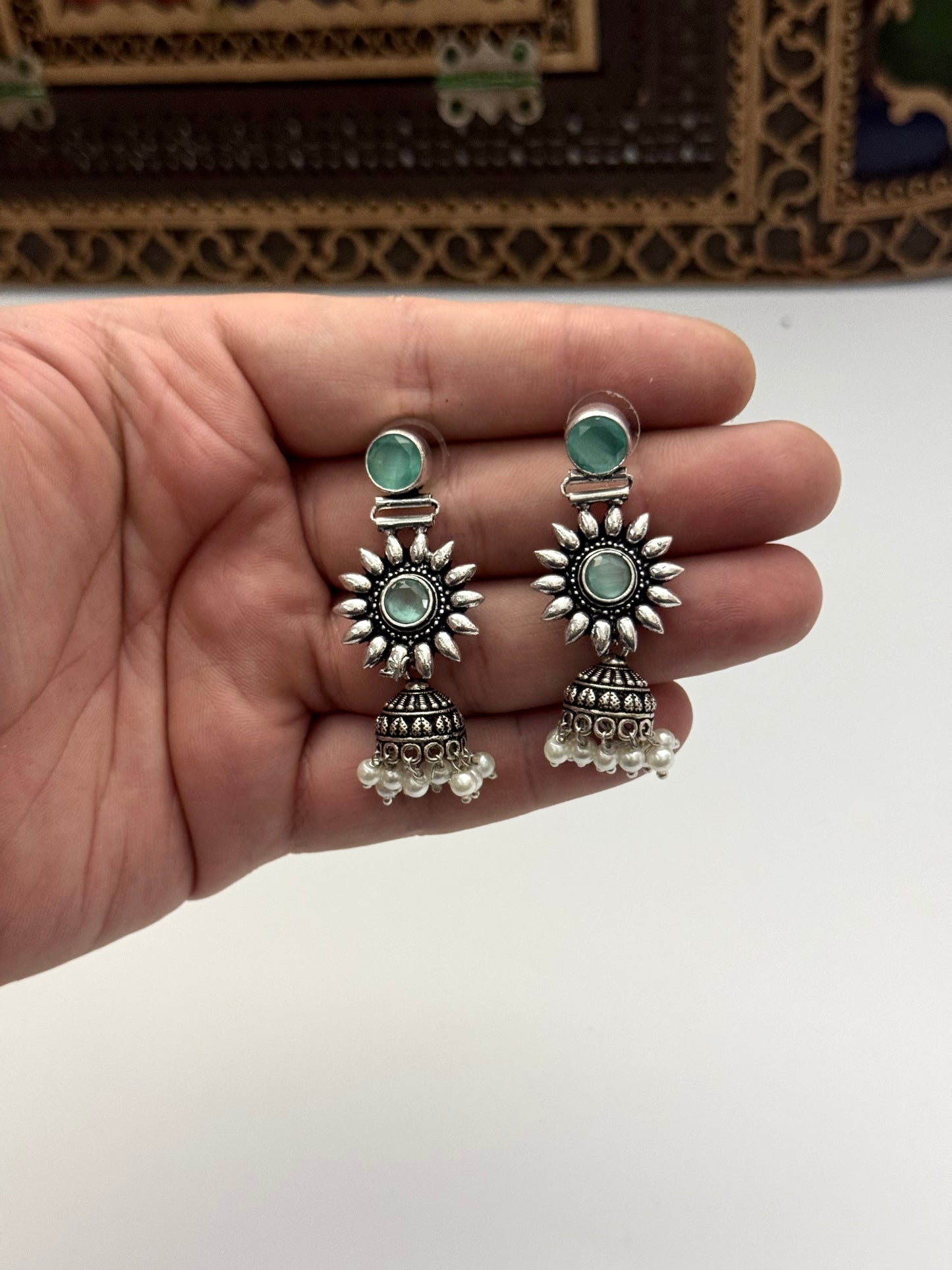 Premium Brass made oxidised Earrings