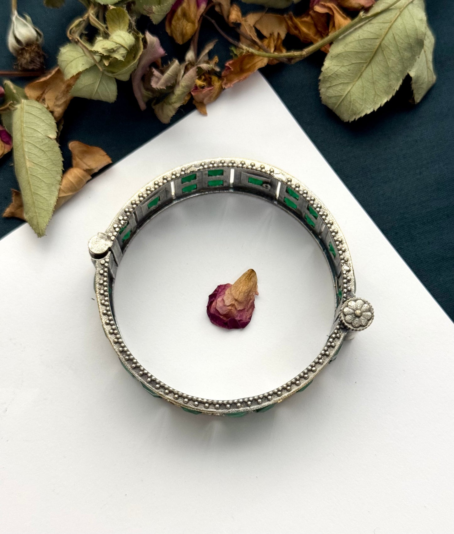 Premium brass made oxidised openable Bangles ( size standard 2.6)