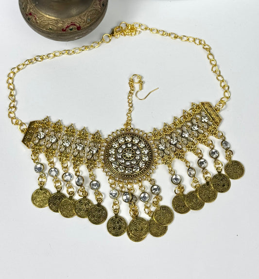 Oxidised German Silver Mathapatties