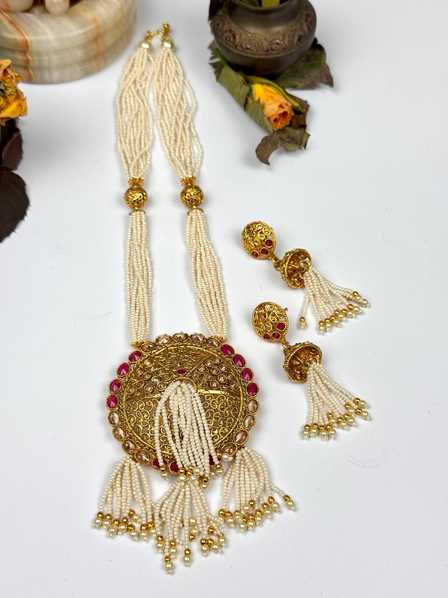 Rajwadi Moti Mala set