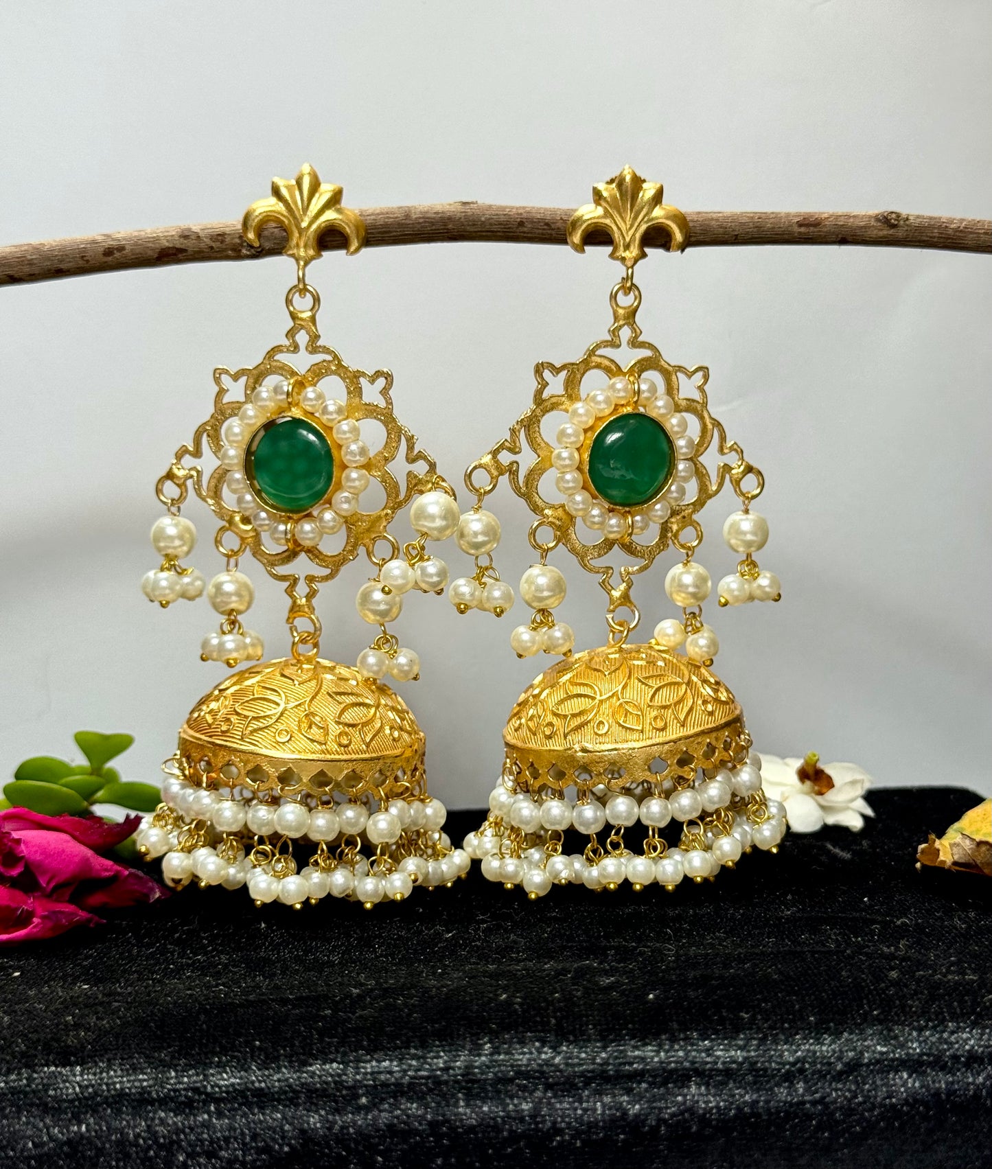 Premium Brass Safeena Jhumka