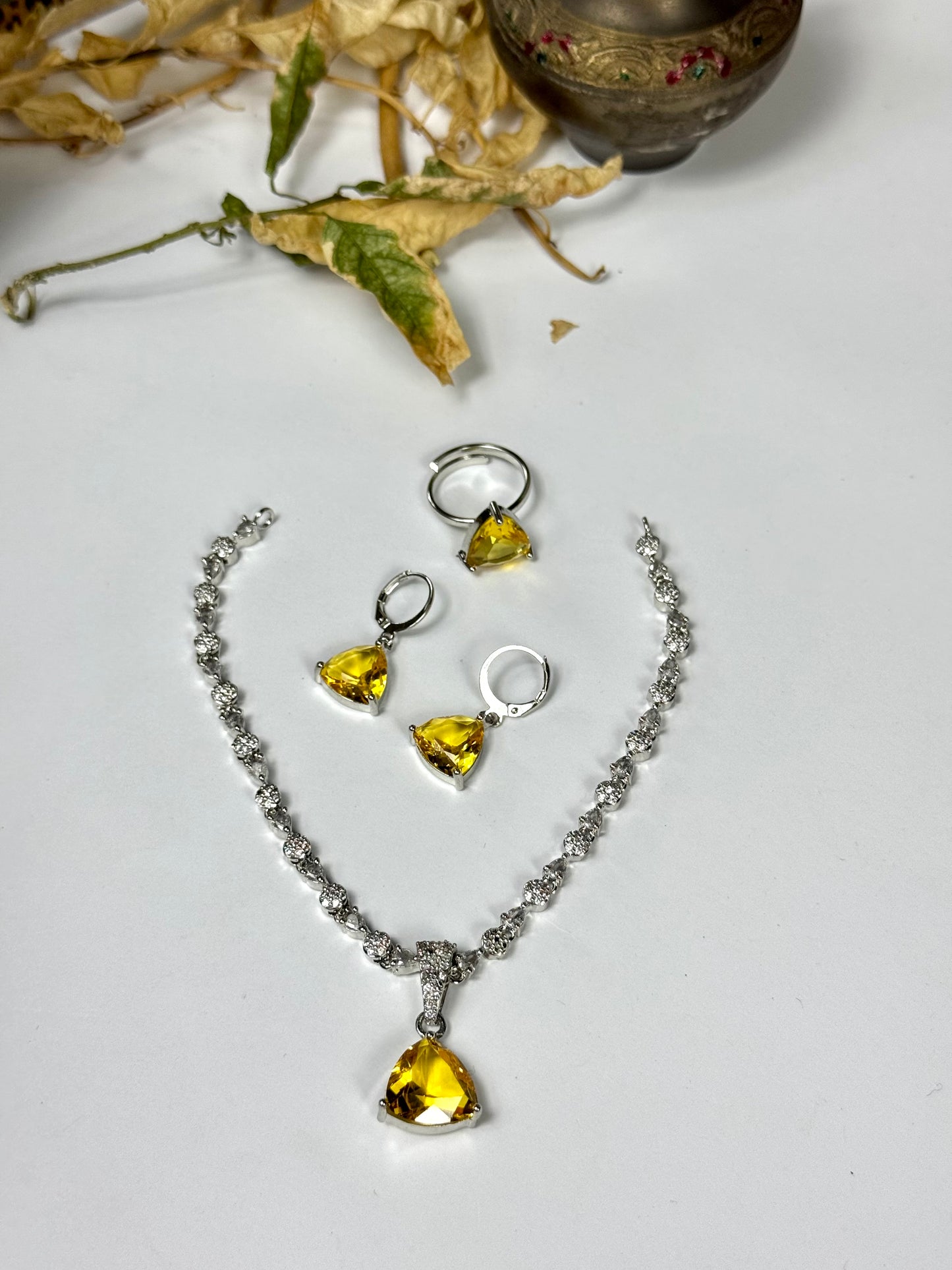 American Diamond 1 karat Necklace sets