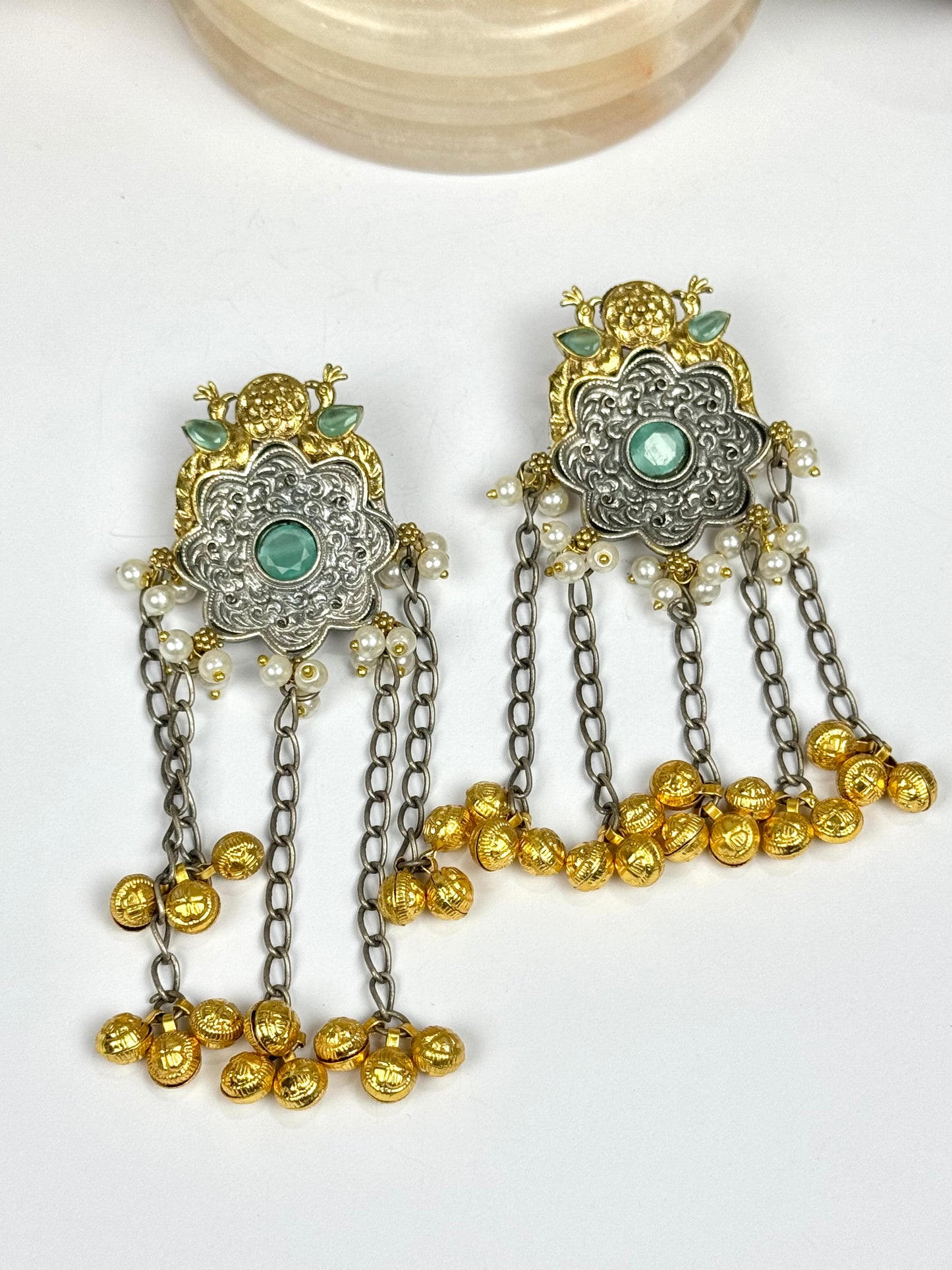 Premium Brass made oxidised Designer Earrings