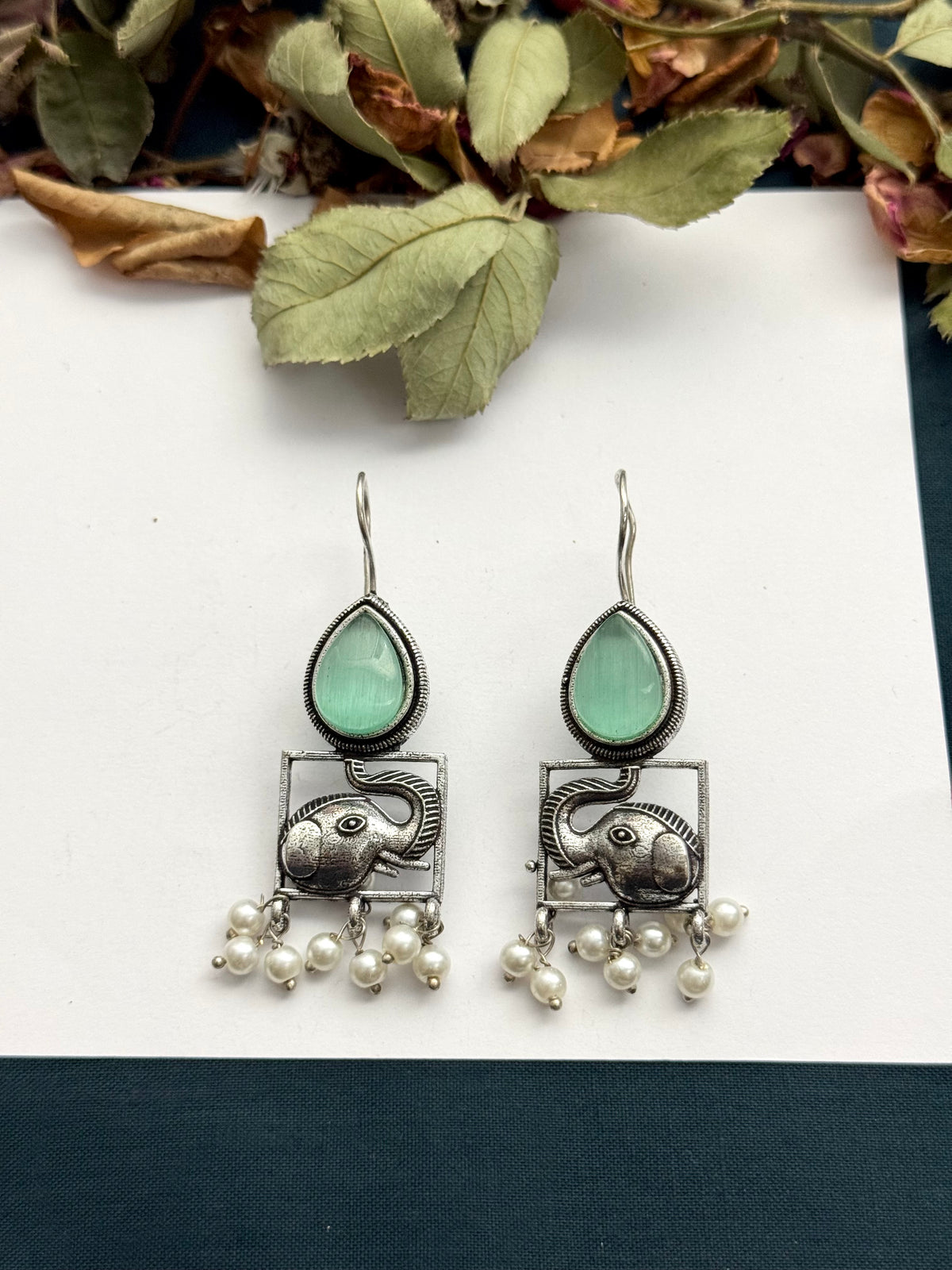 Premium brass made Oxidised Earrings