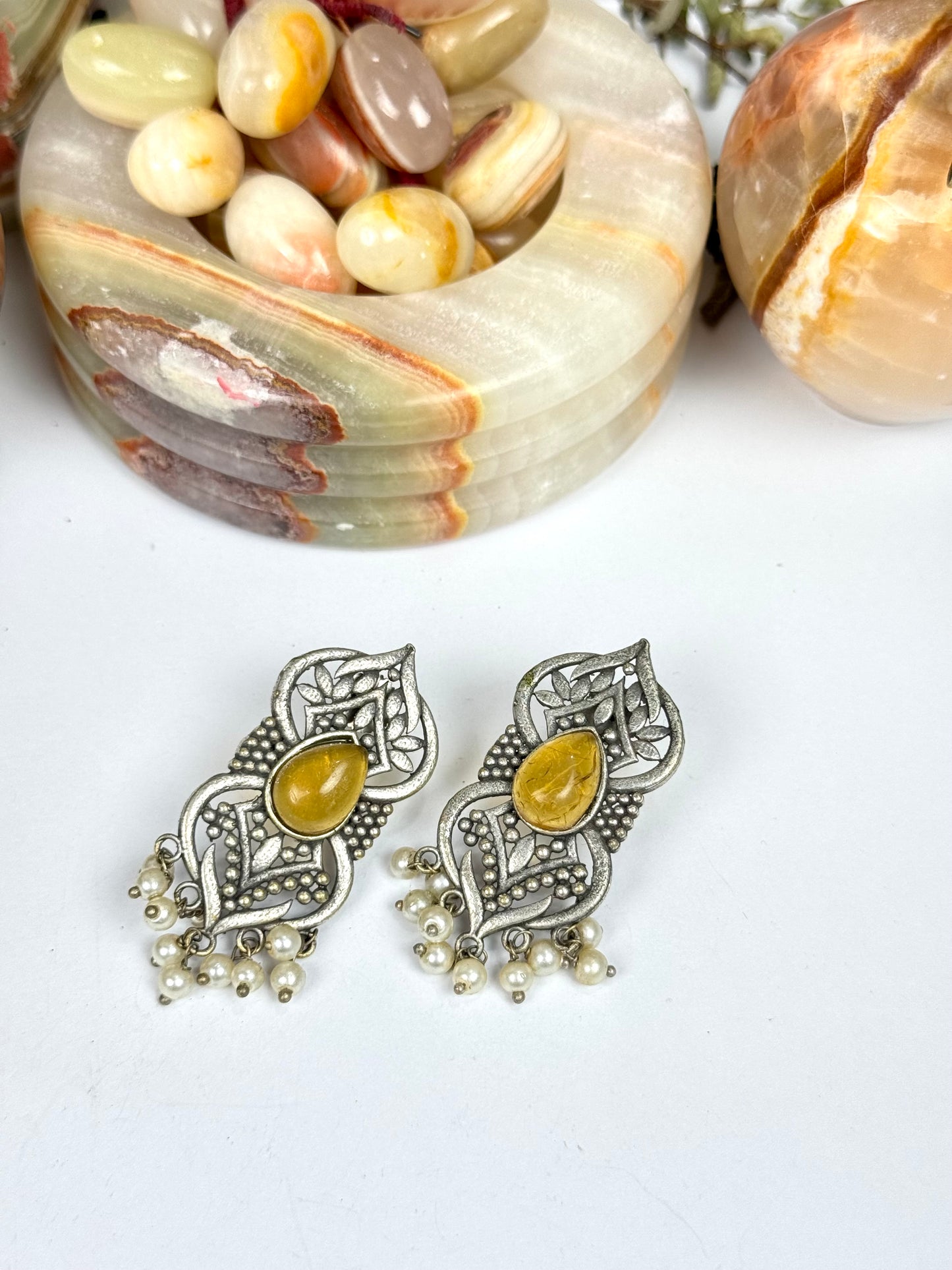 Premium Brass made Oxidised Earrings