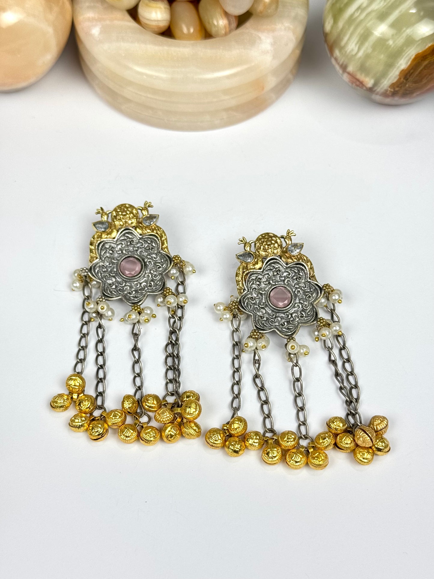 Premium Brass made oxidised Designer Earrings