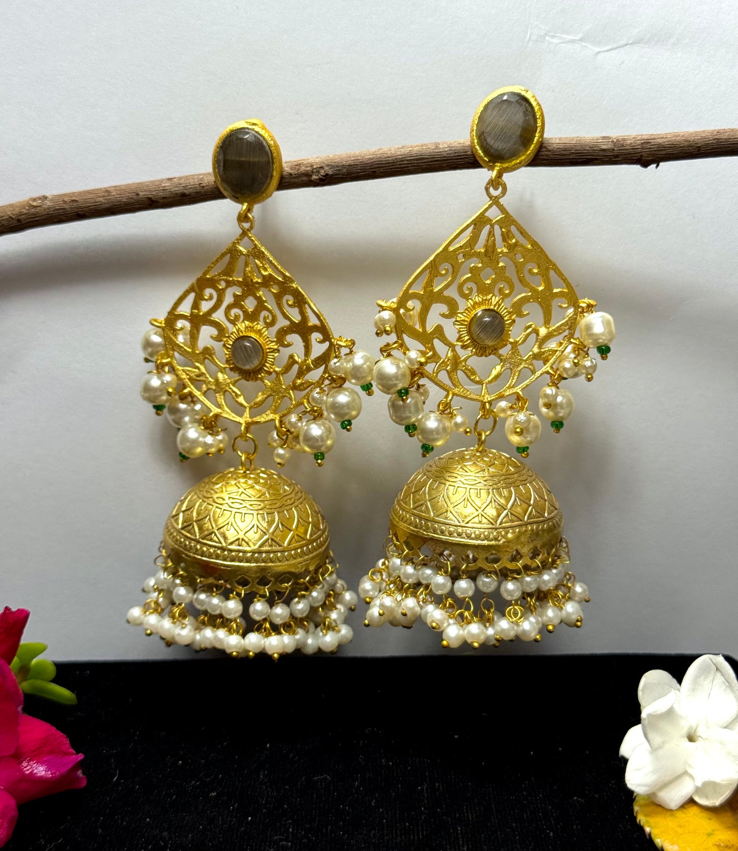 Premium Brass sara Jhumka
