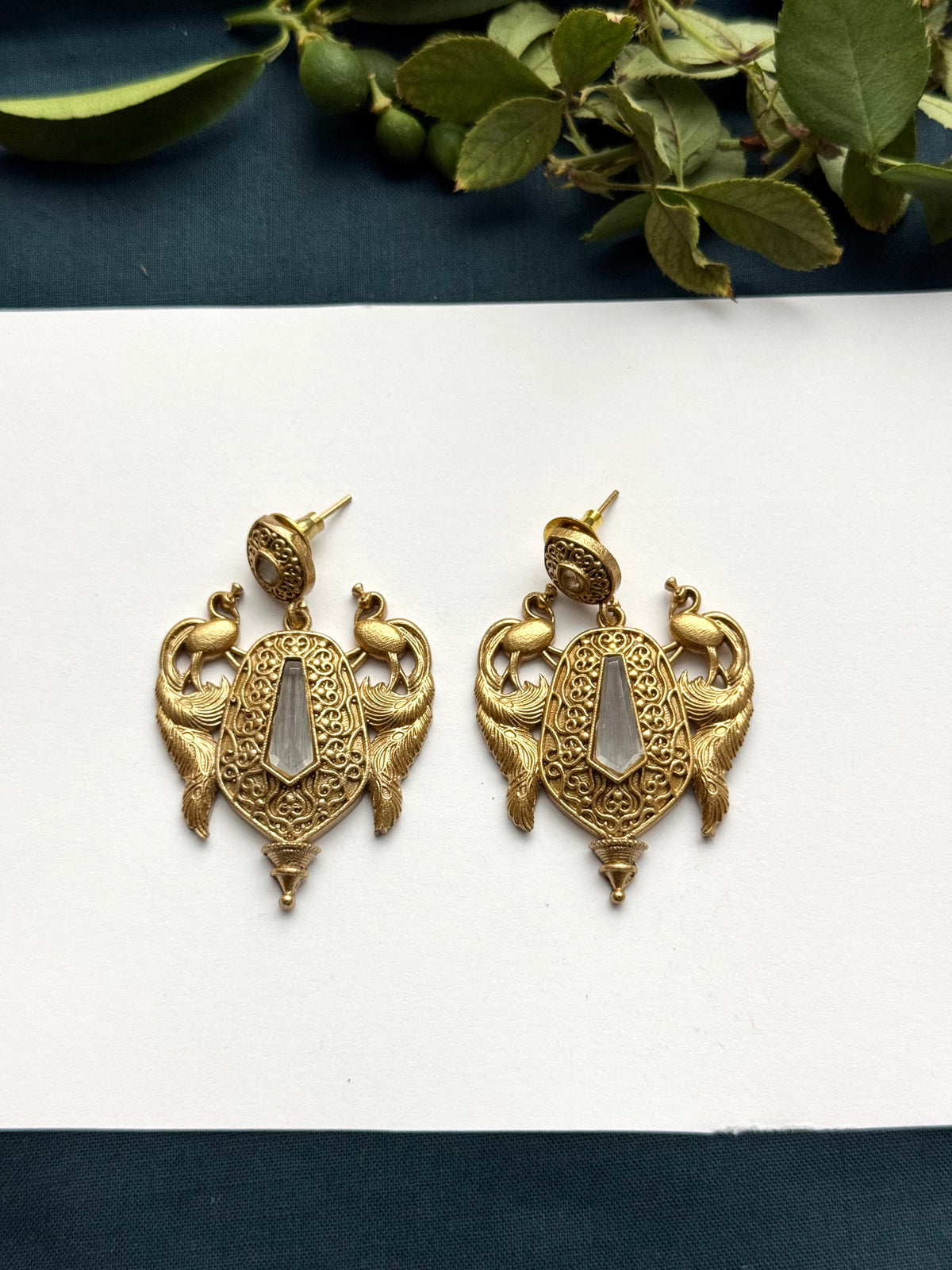 Premium Brass made oxidised Earrings