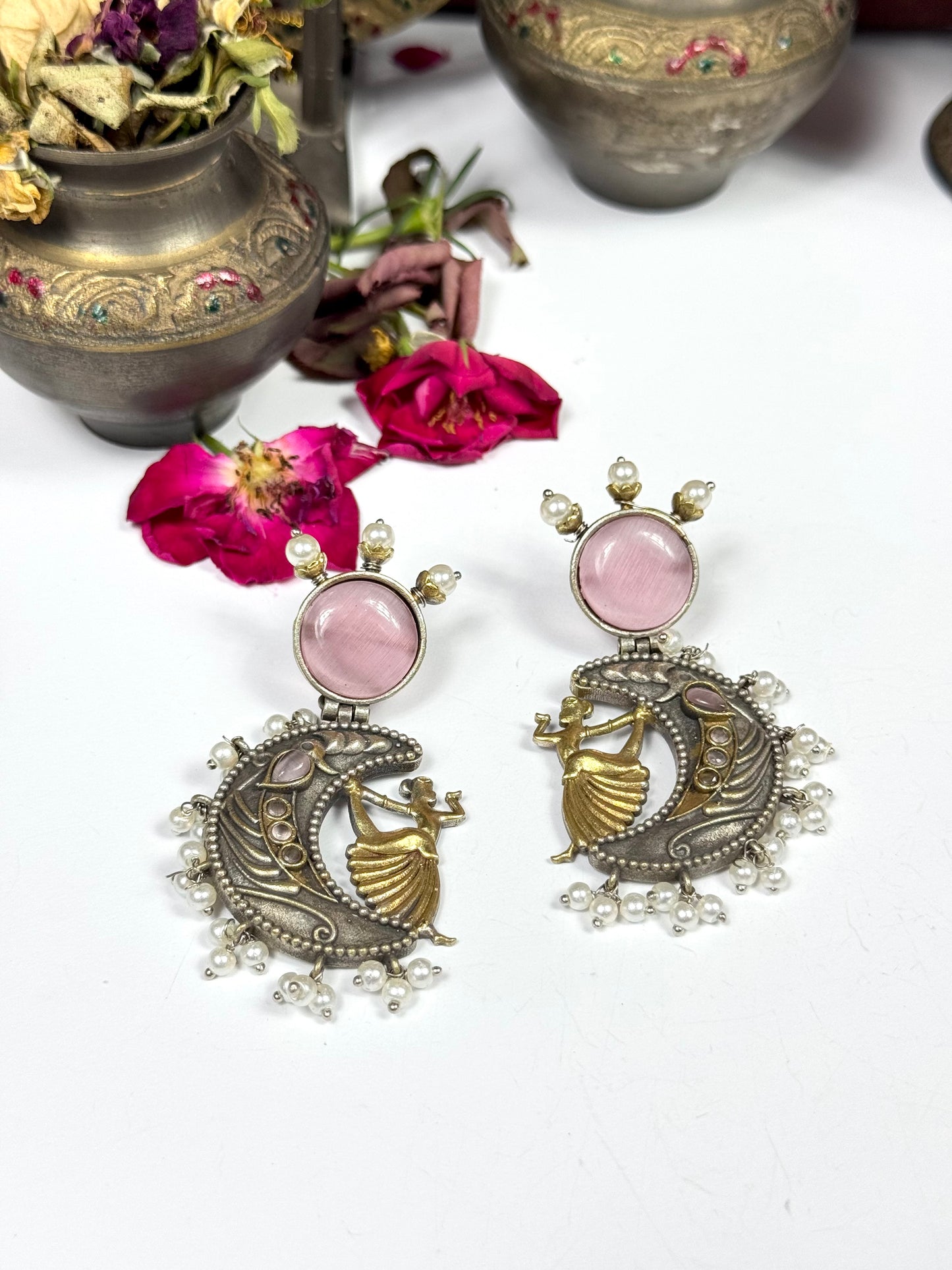 Premium Oxidised Eliana Earrings