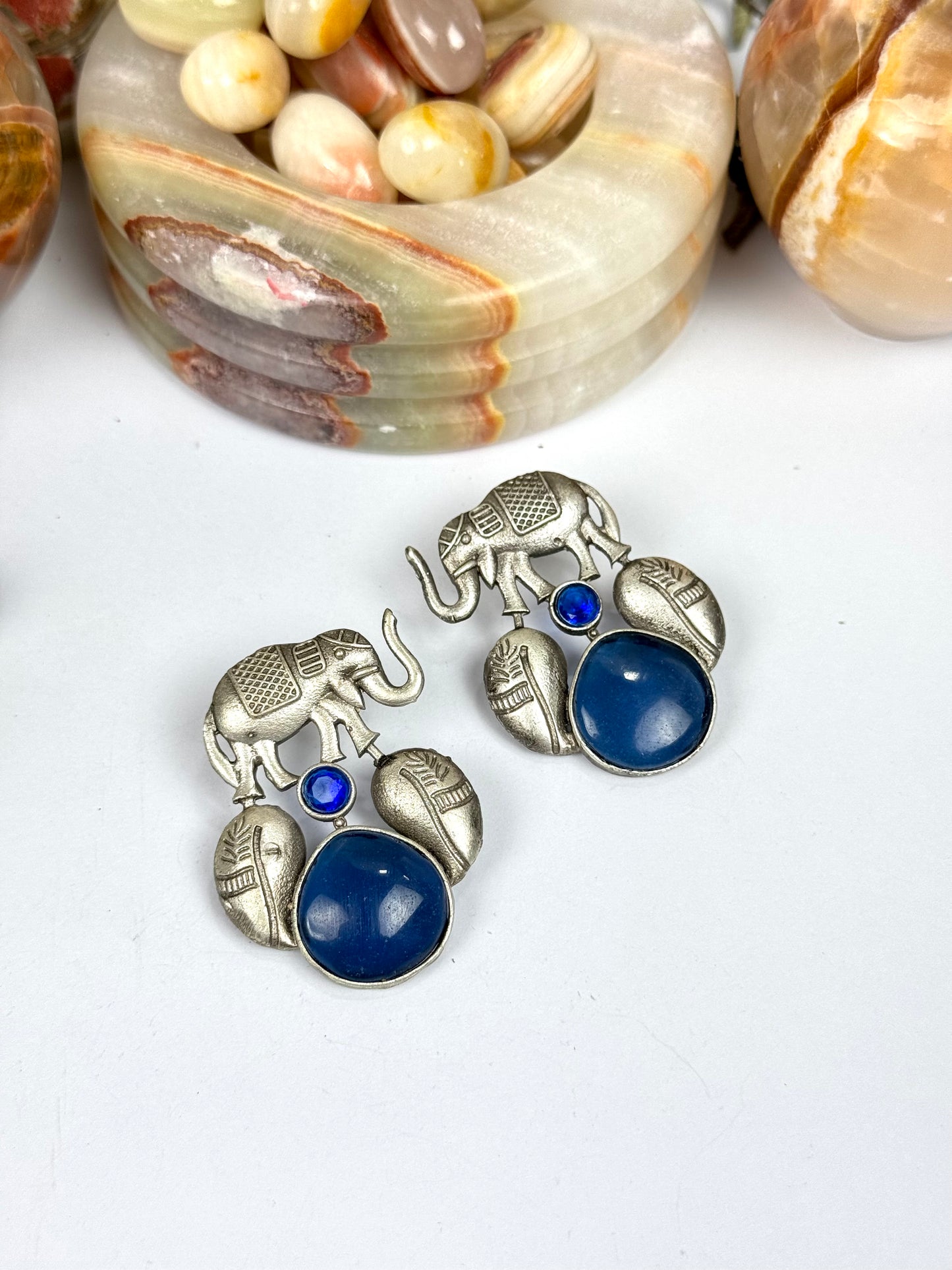 Premium Brass Made Oxidised Earrings