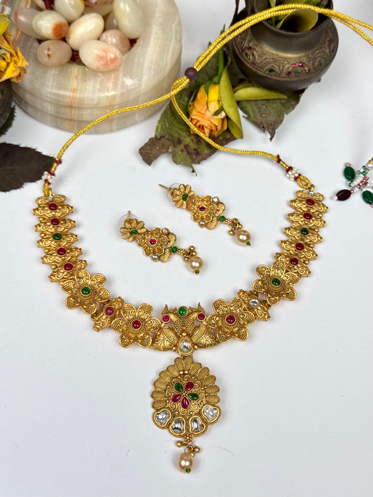 Rajwadi kiara Necklace set