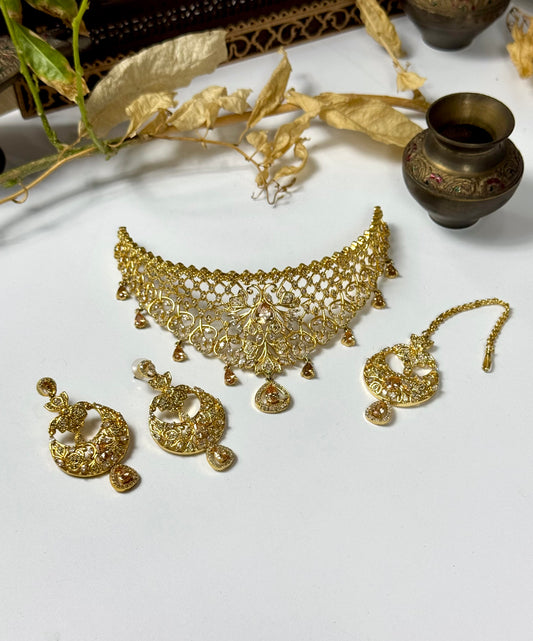 American Diamond 1 karat Choker set