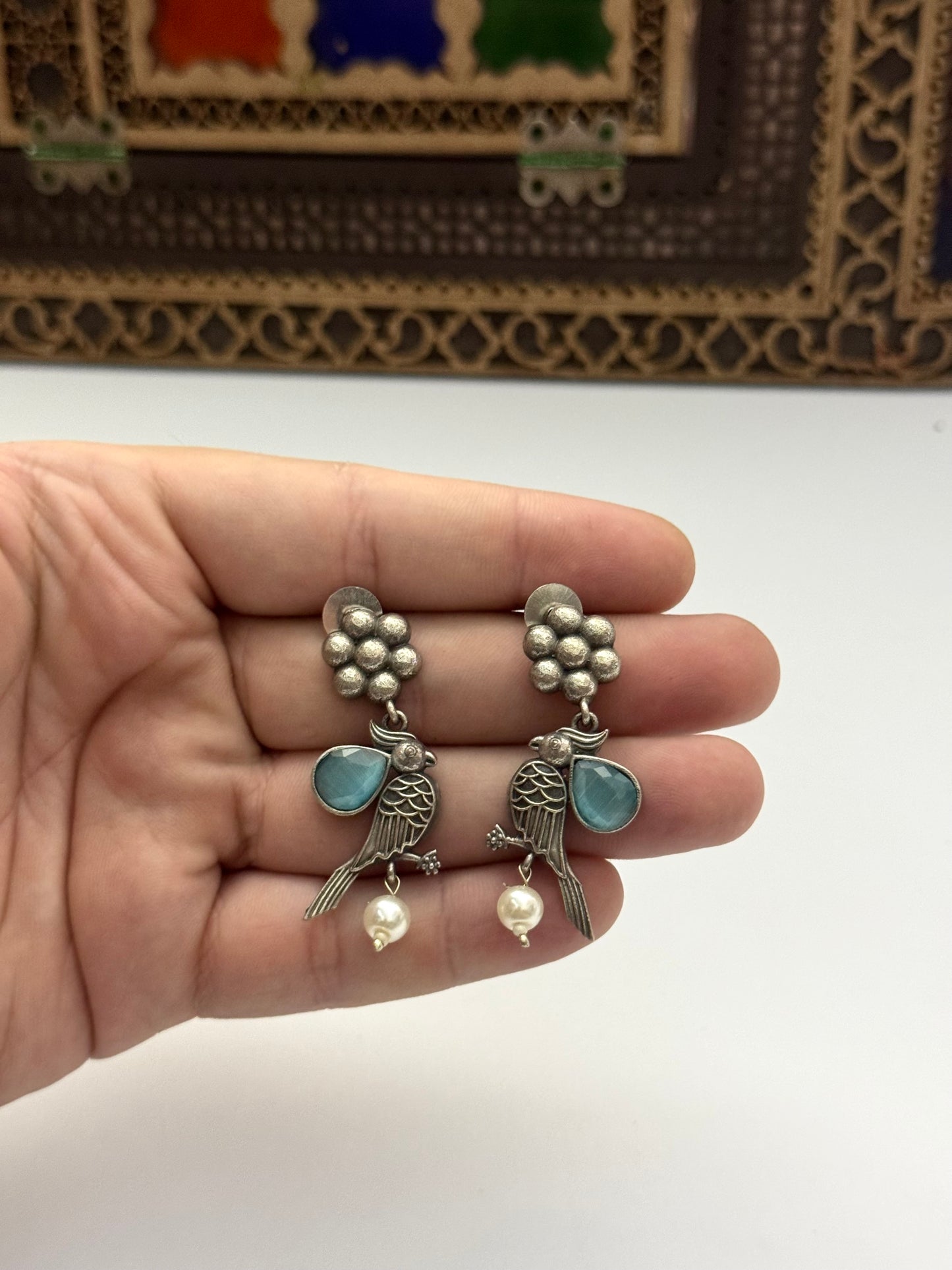 Premium Brass made oxidised Earrings