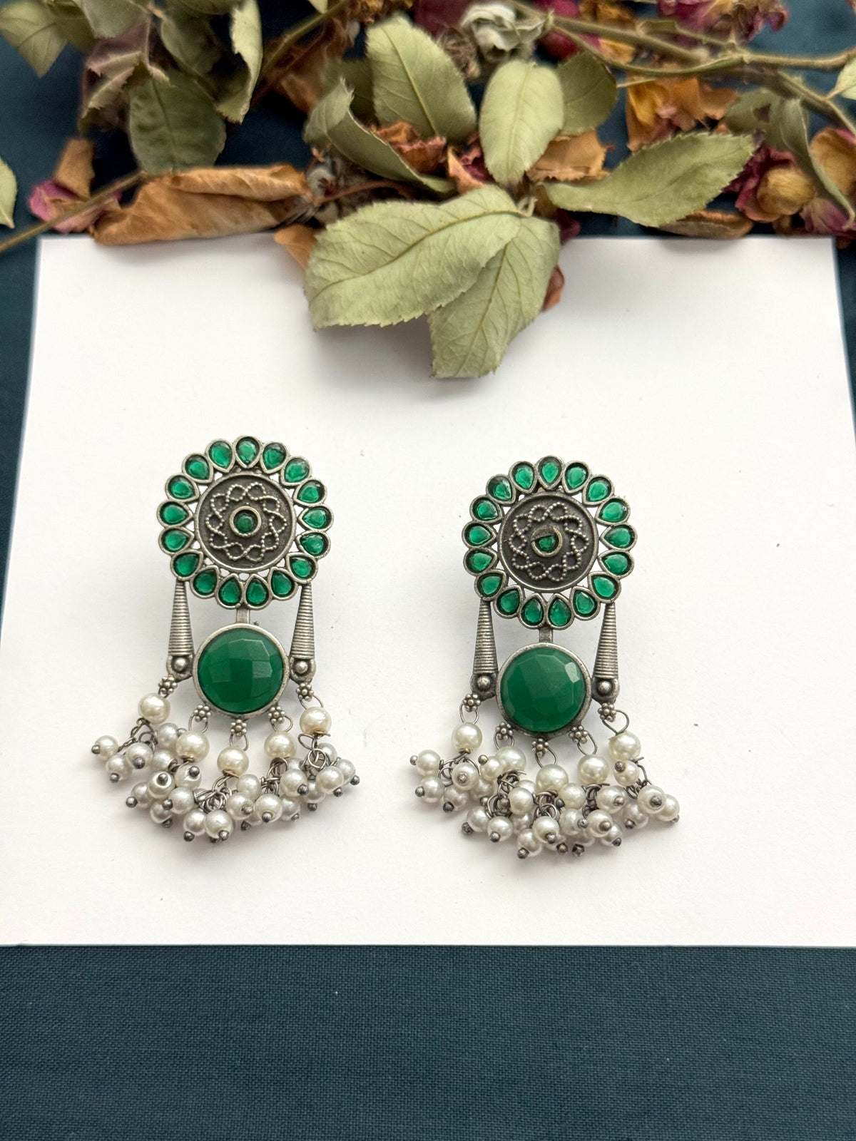 Premium Brass made Oxidised Earrings