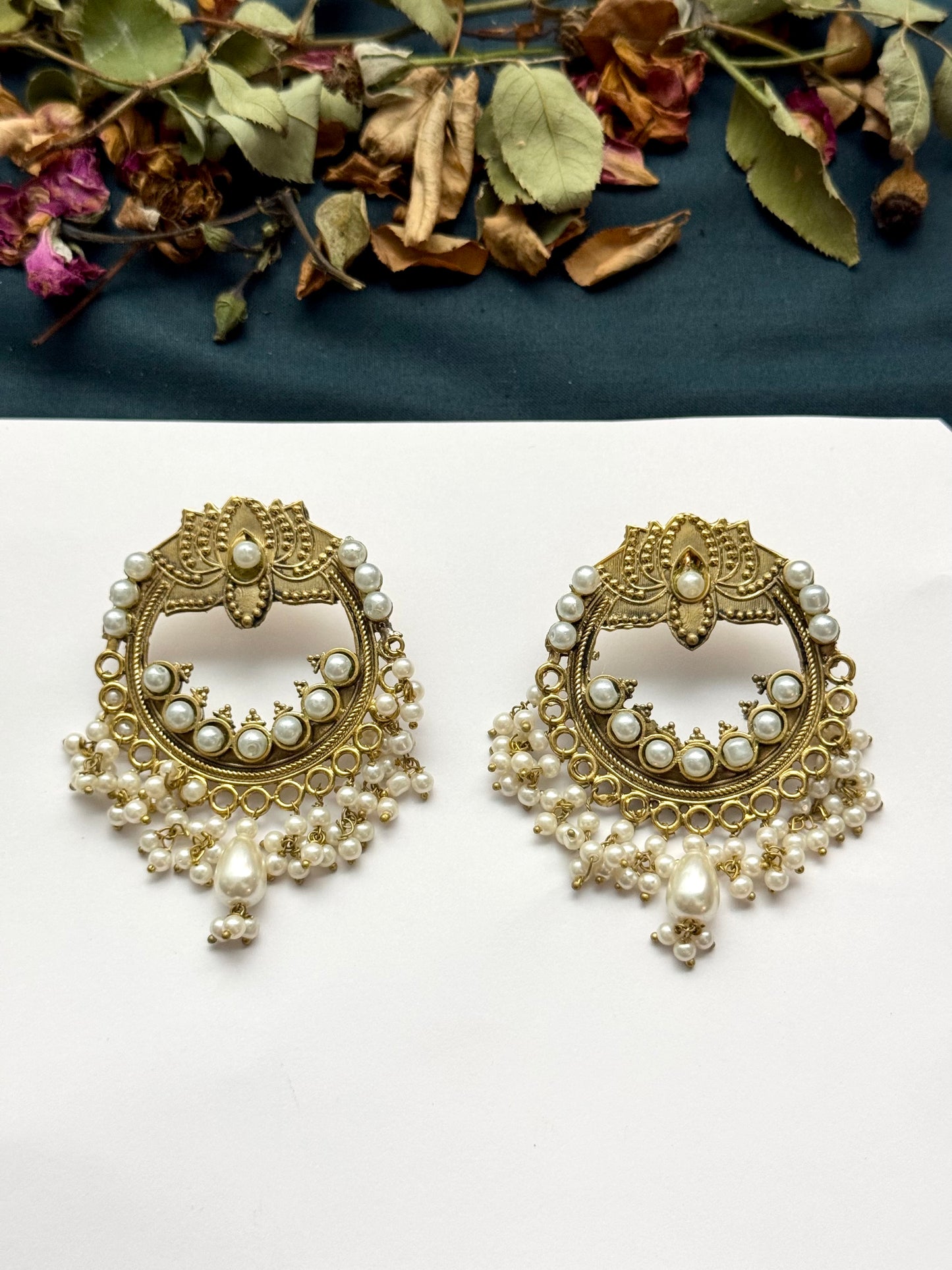 Tribal Lotus Earrings