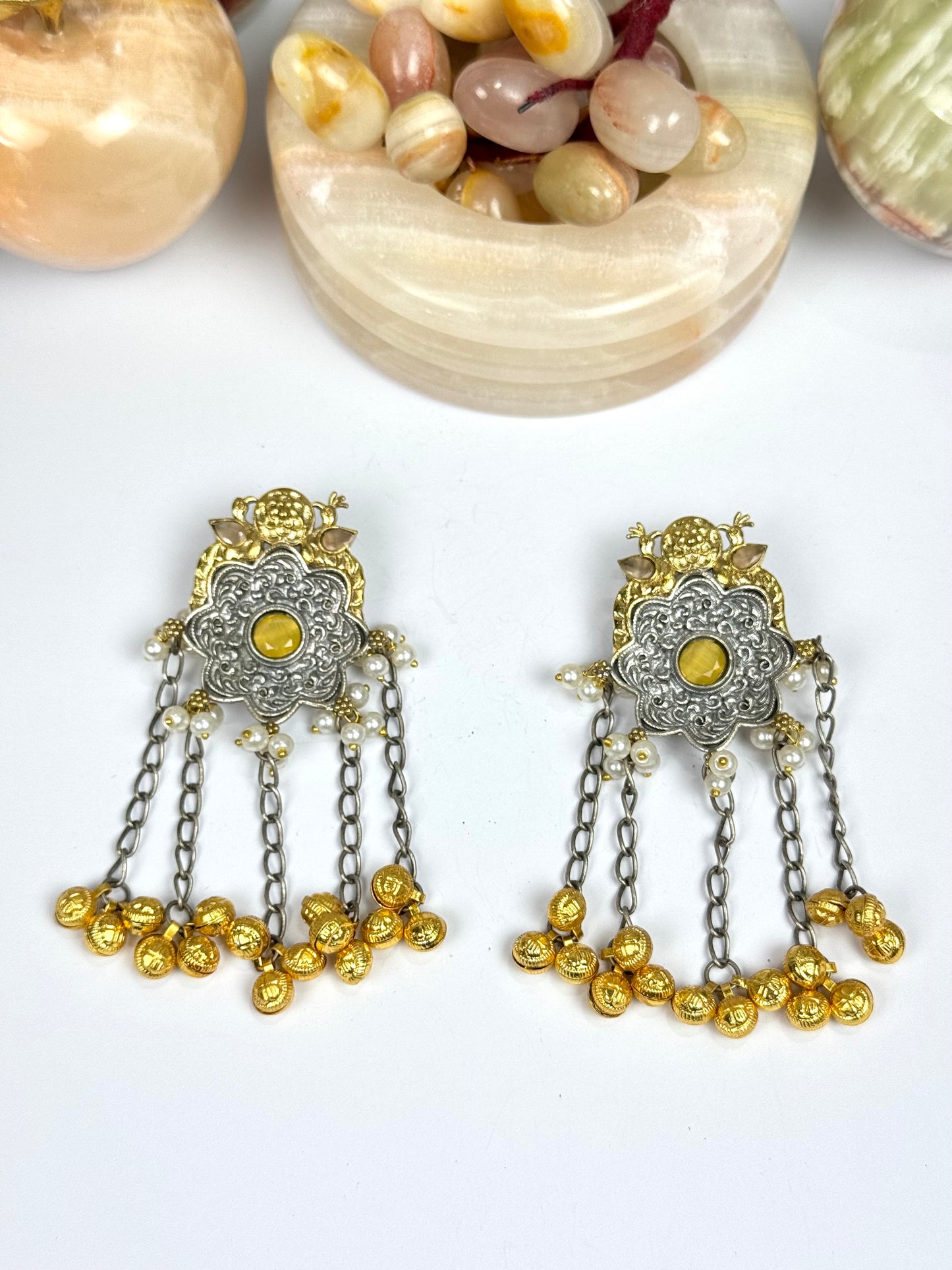 Premium Brass made oxidised Designer Earrings