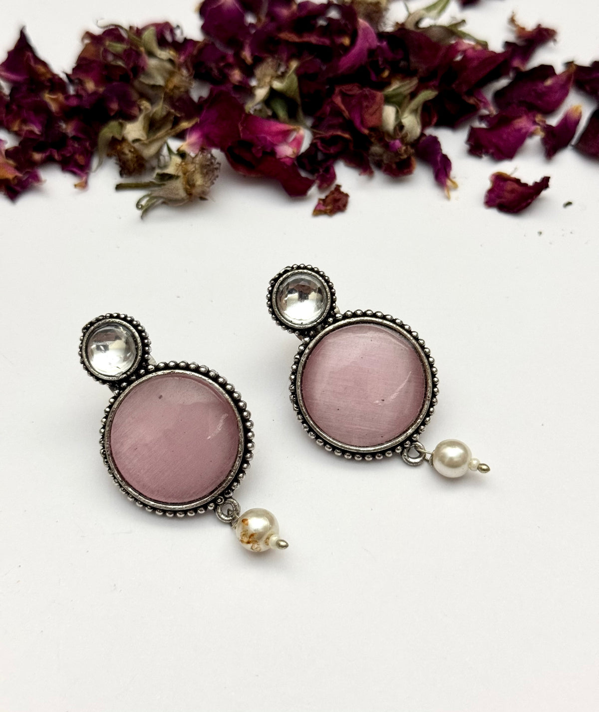 Premium oxidised brass made Candy Earrings
