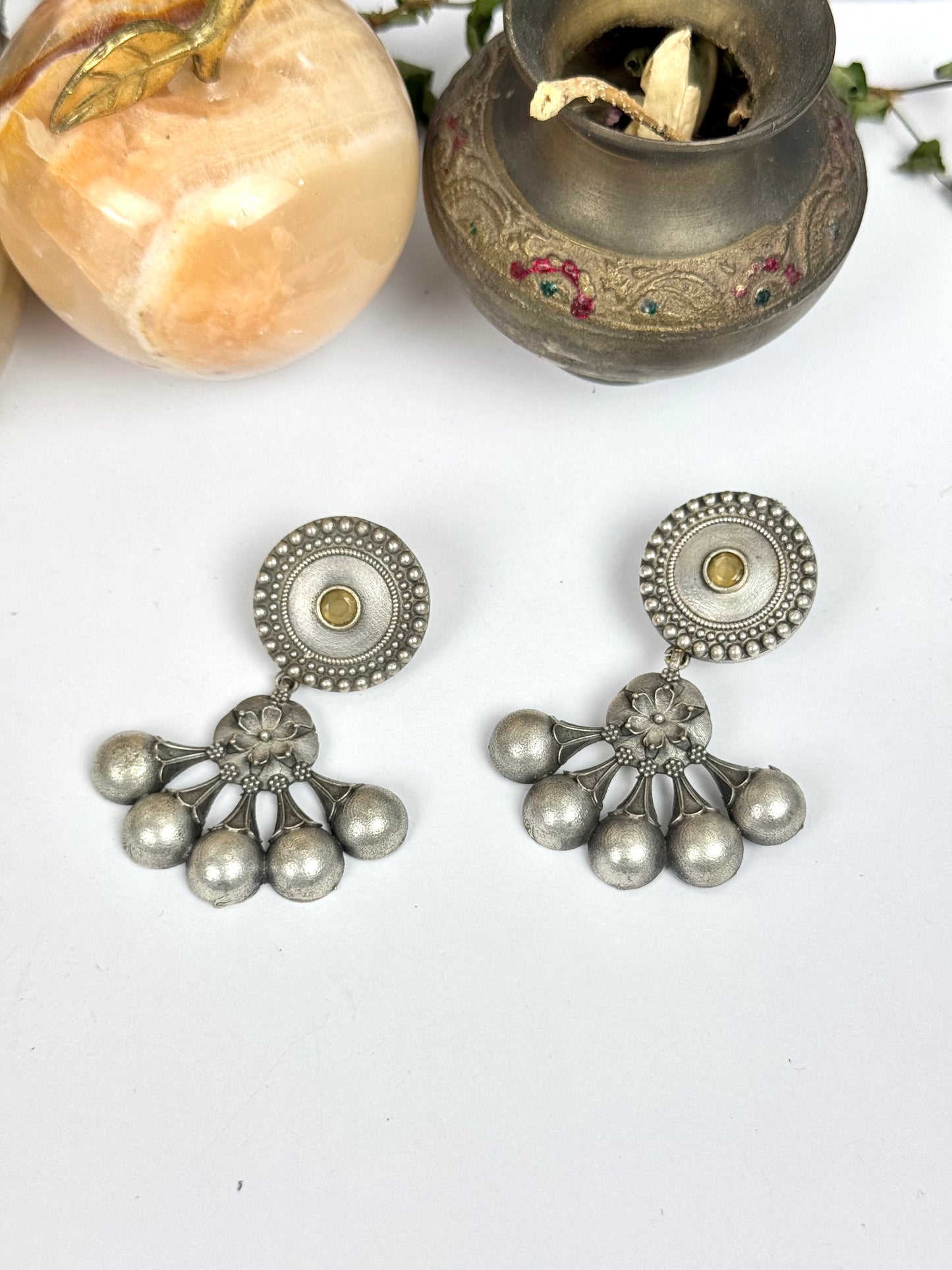 Premium Brass made Oxidised Earrings