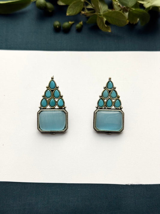 Premium oxidised Brass Made Designer Earrings