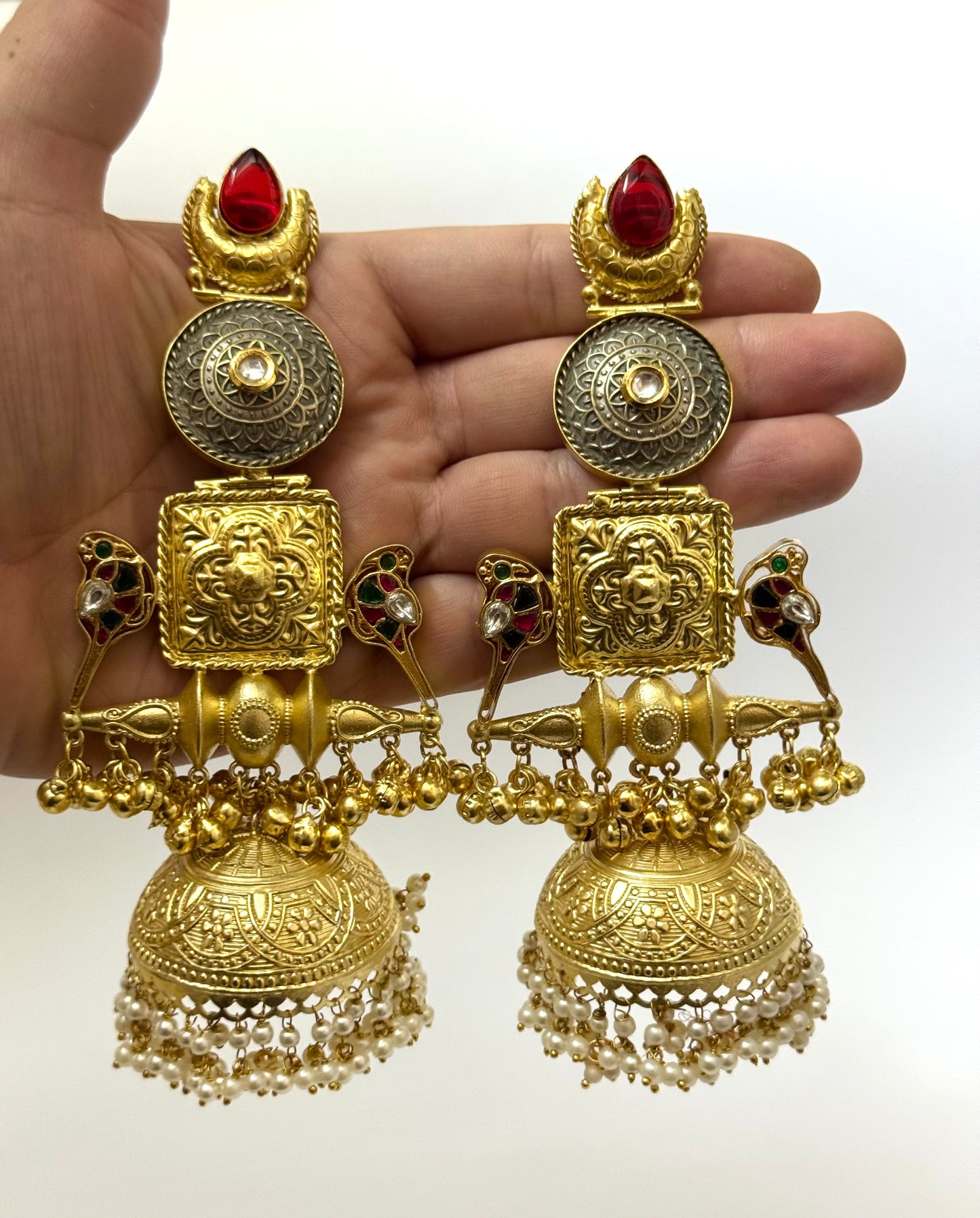 Premium Oxidised kasmiri Jhumka