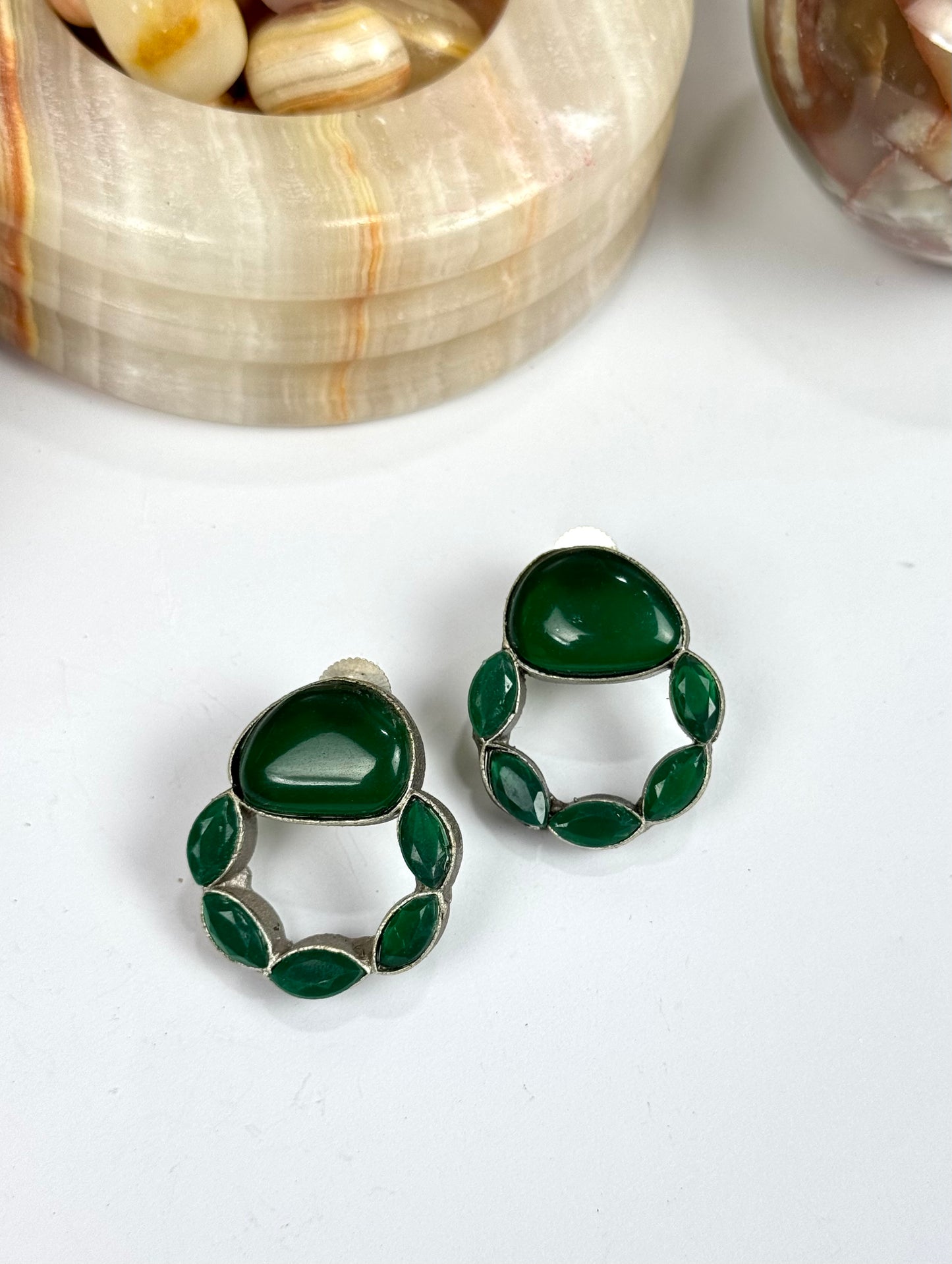 Premium Brass made Oxidised Earrings