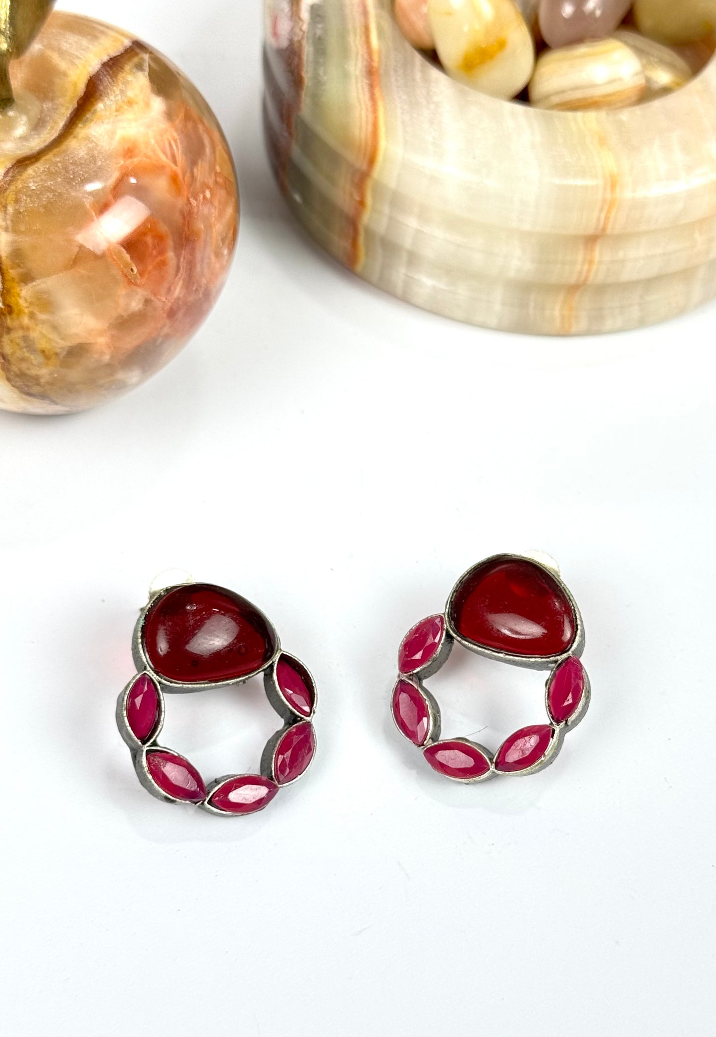 Premium Brass made Oxidised Earrings