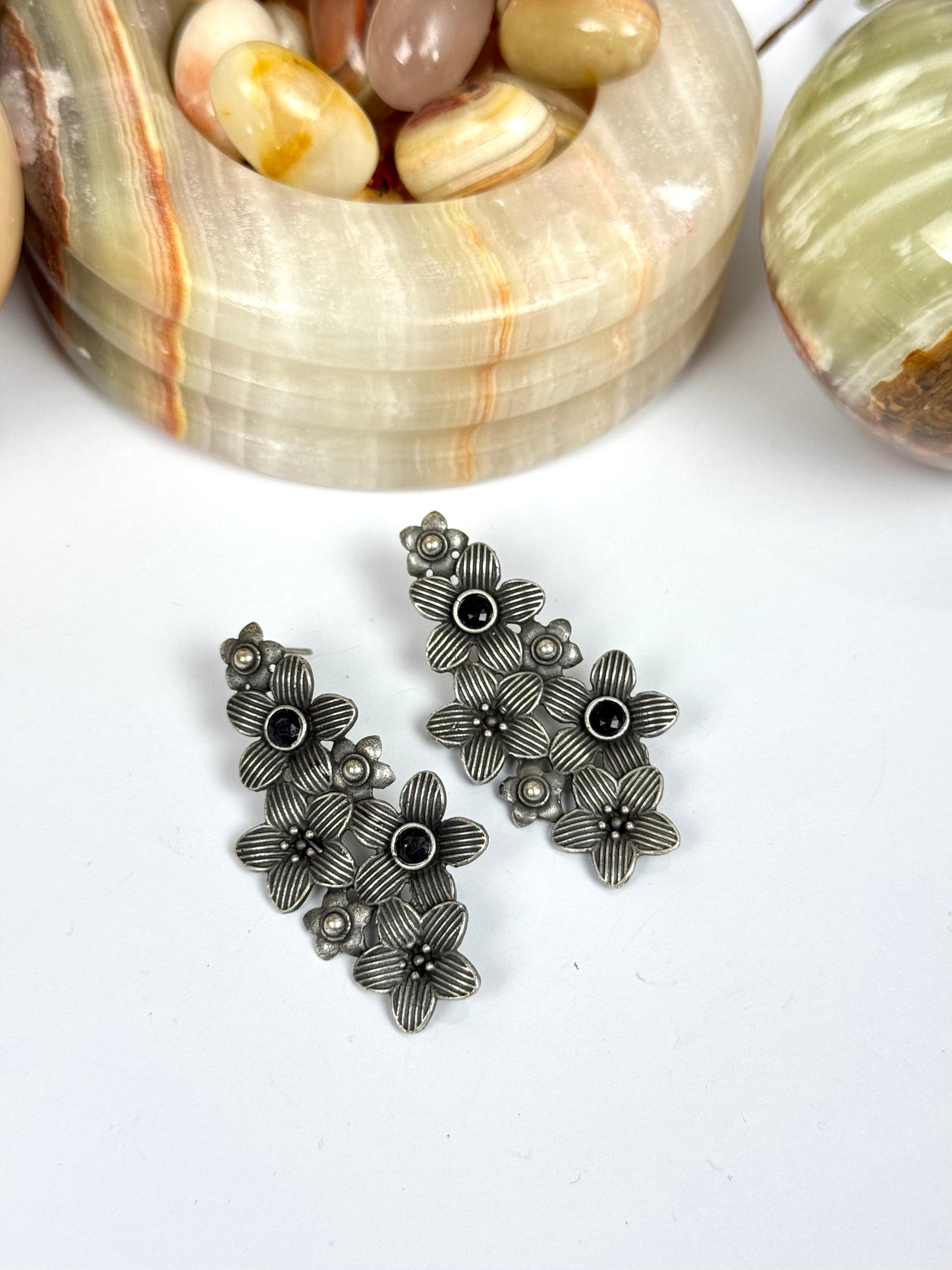 Brass made premium oxidised Earrings