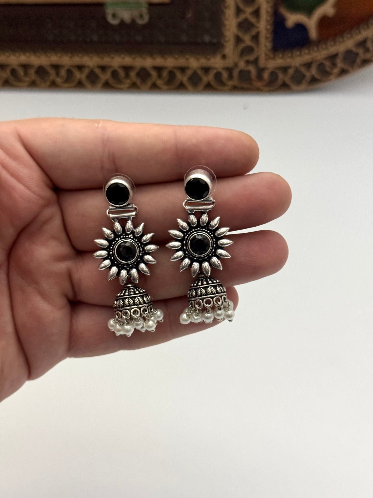 Premium Brass made oxidised Earrings
