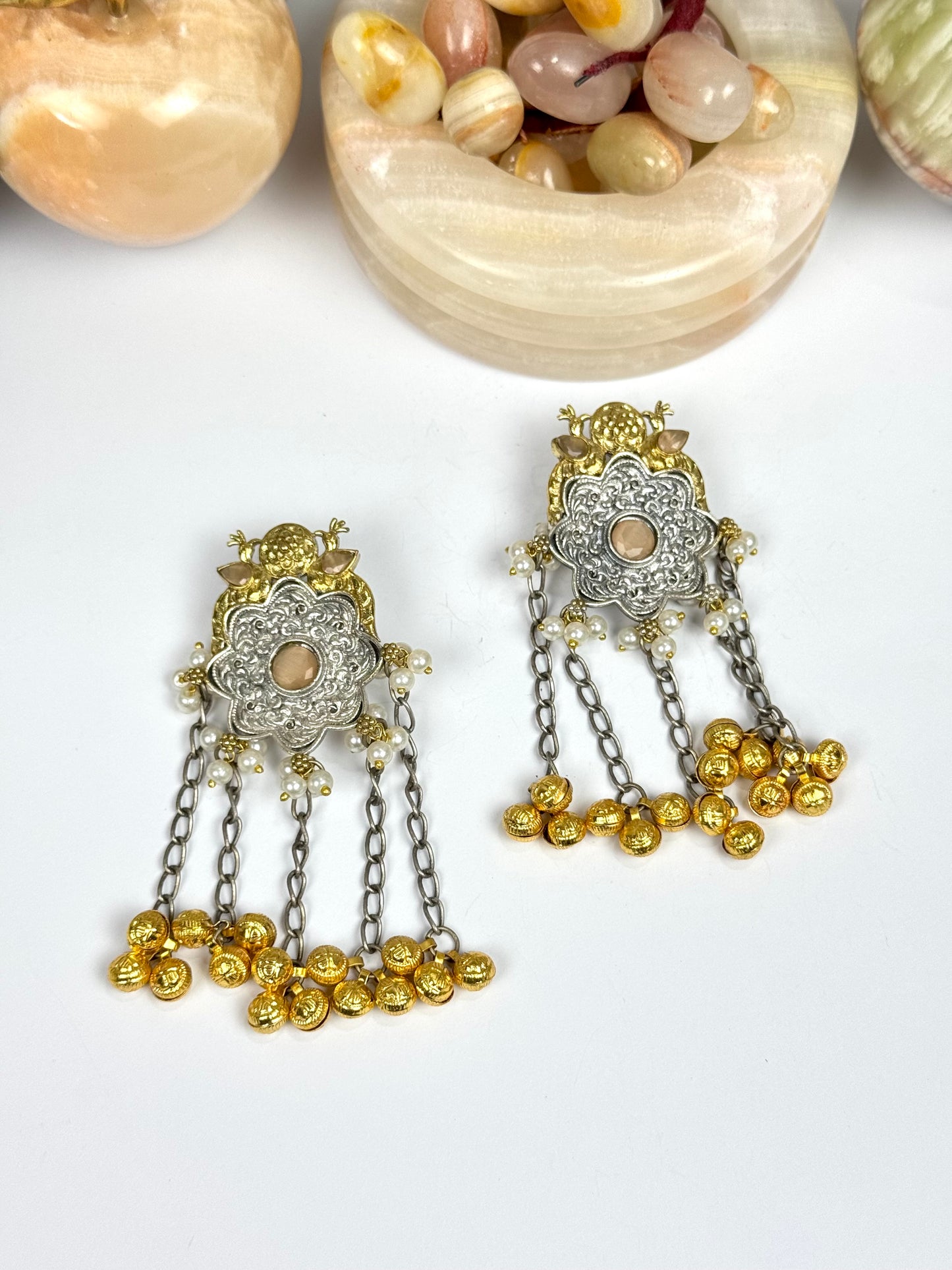 Premium Brass made oxidised Designer Earrings