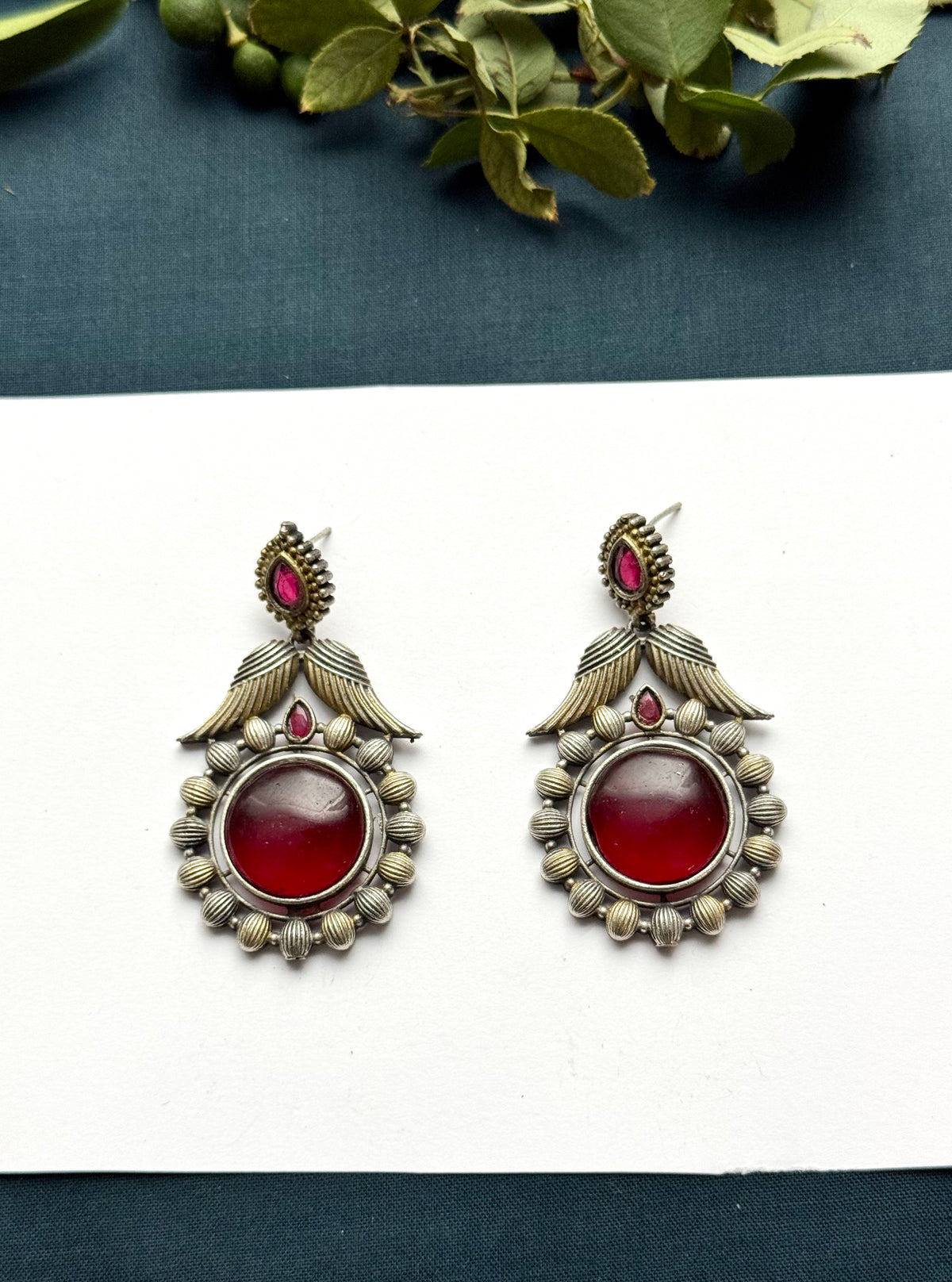 Premium Oxidised Anissa Earrings