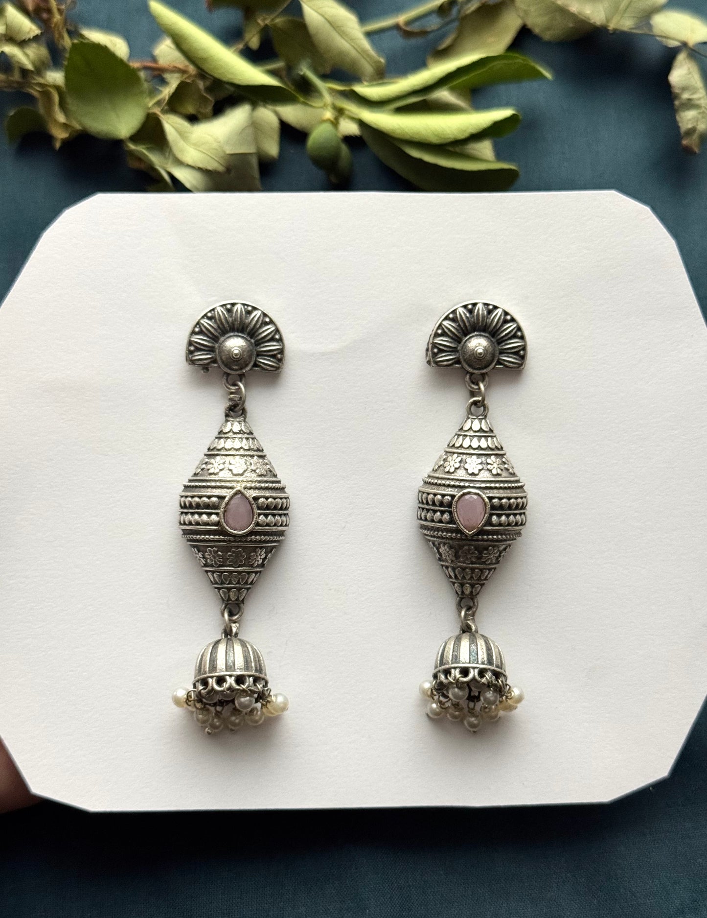 Premium brass made Oxidised jhumka