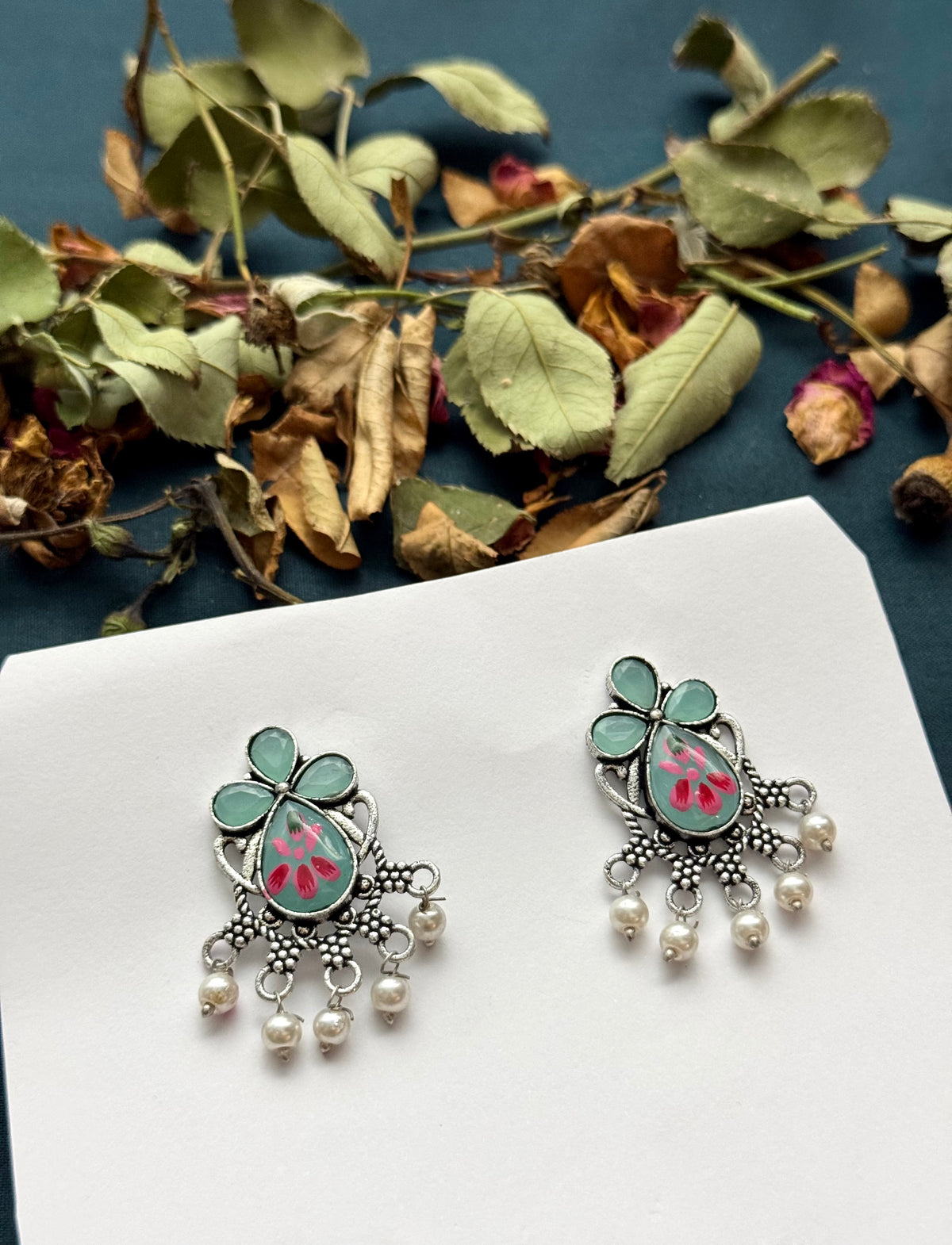 Premium oxidised Brass made Earrings