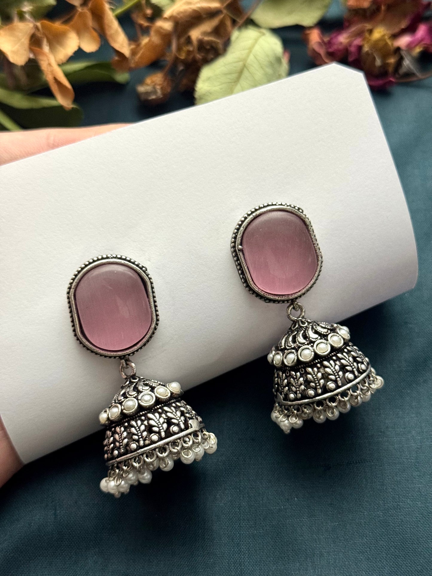 Premium Brass made Oxidised jhumka