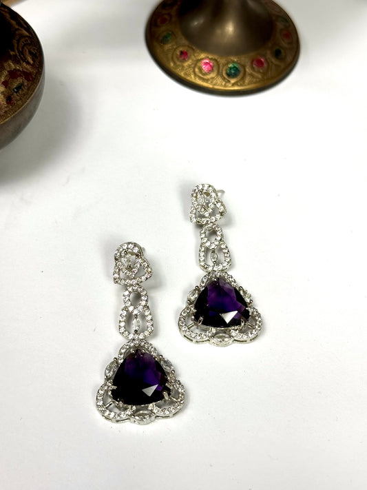 American Diamond 1 karat Earrings