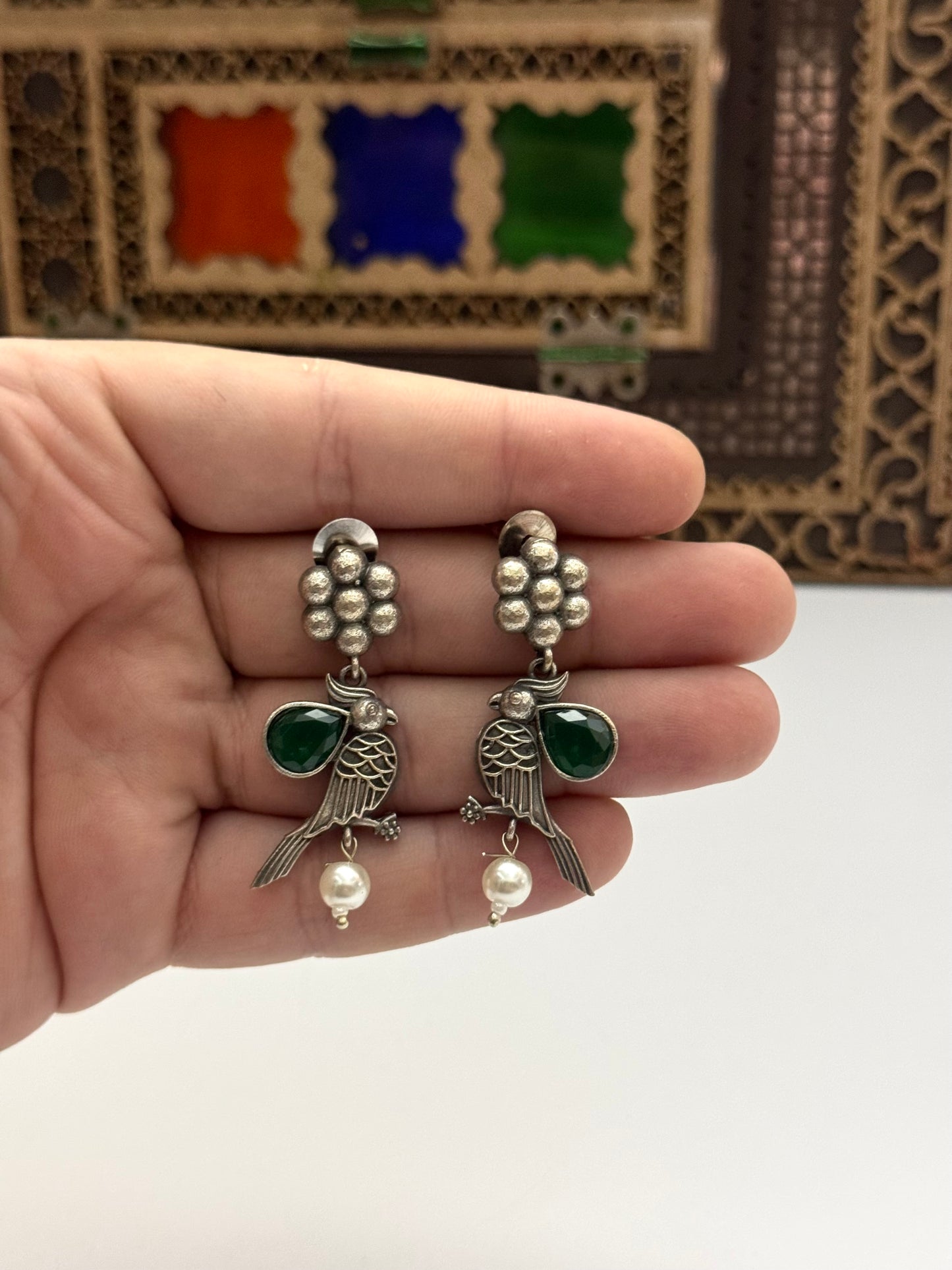 Premium Brass made oxidised Earrings