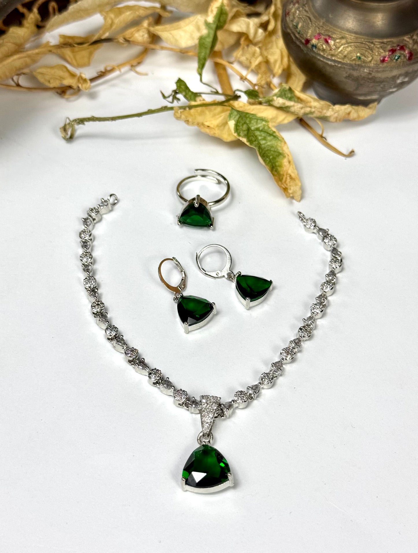 American Diamond 1 karat Necklace sets