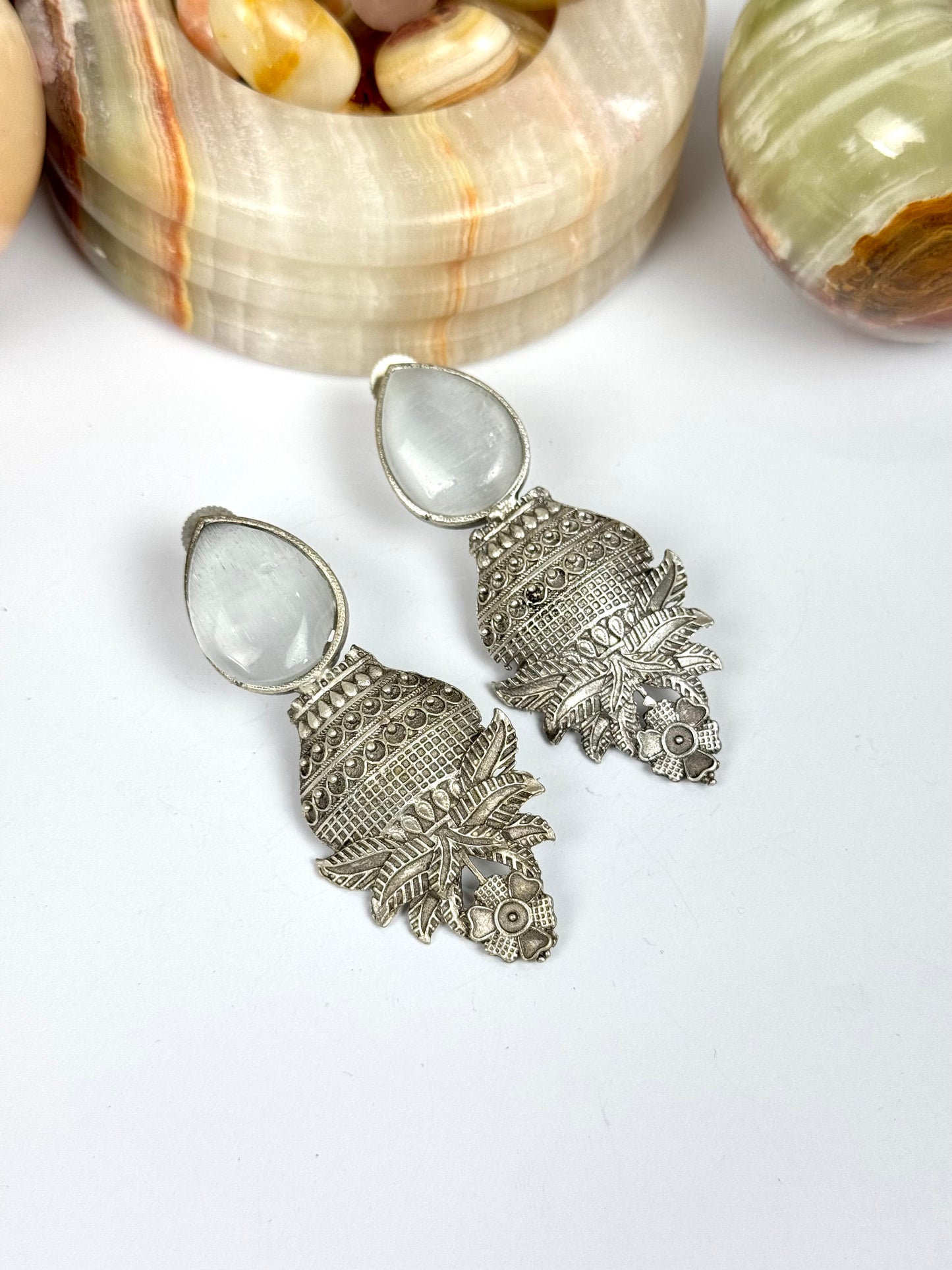 Premium Brass made Oxidised Earrings